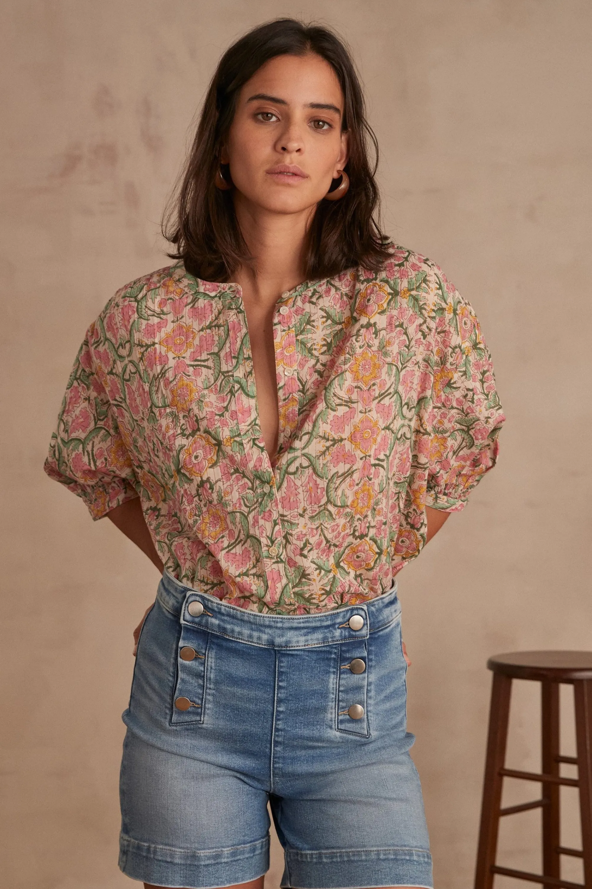 Maison 123 Blouses Et Chemises Imprimées | Blouses Et Chemises En Coton>BLOUSE BLISS PRIMEROSE