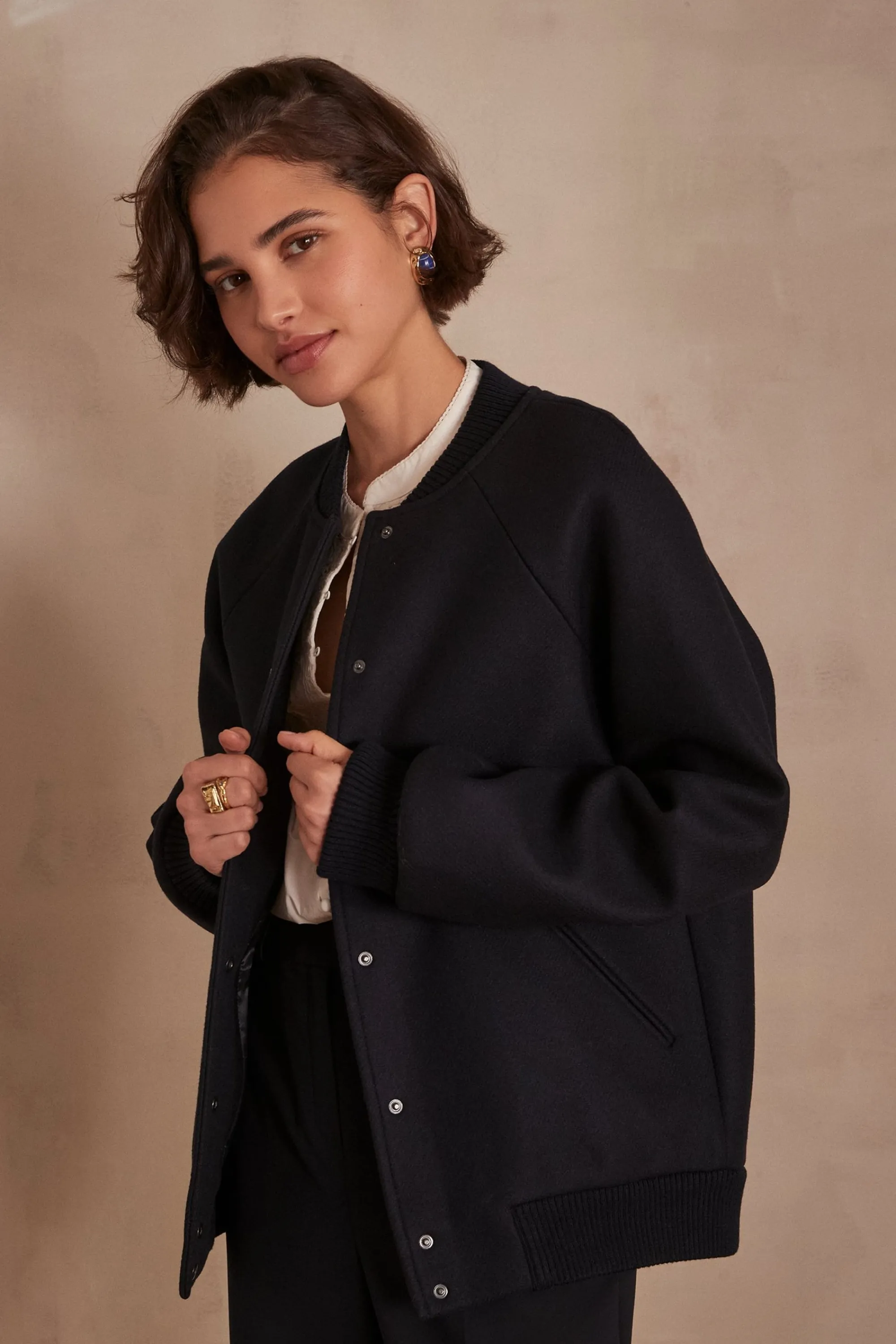 Maison 123 Manteaux Courts | Manteaux En Laine>Bombers KIM MARINE