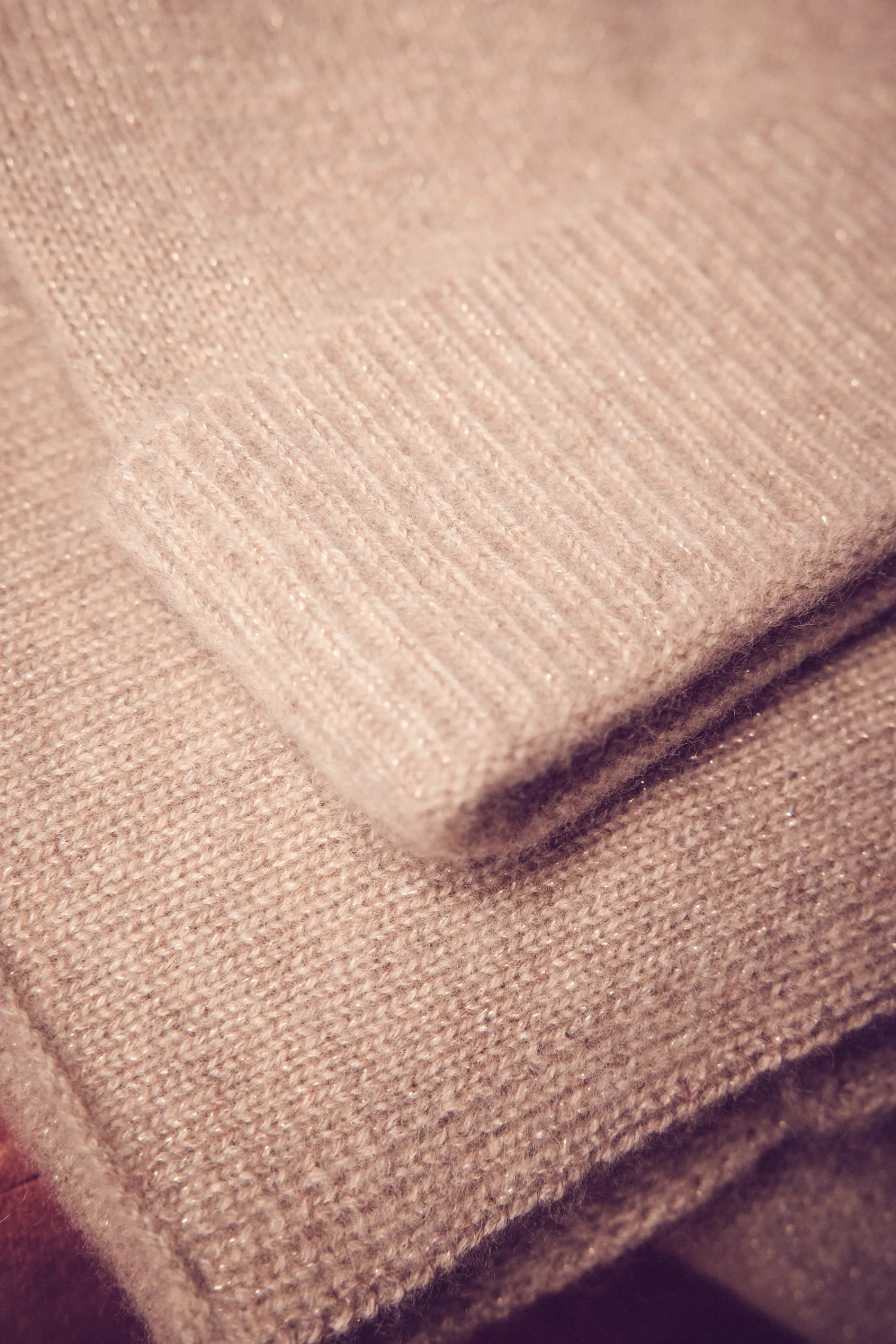 Maison 123 Bonnets>Bonnet en cachemire VALERIO TAUPE CLAIR