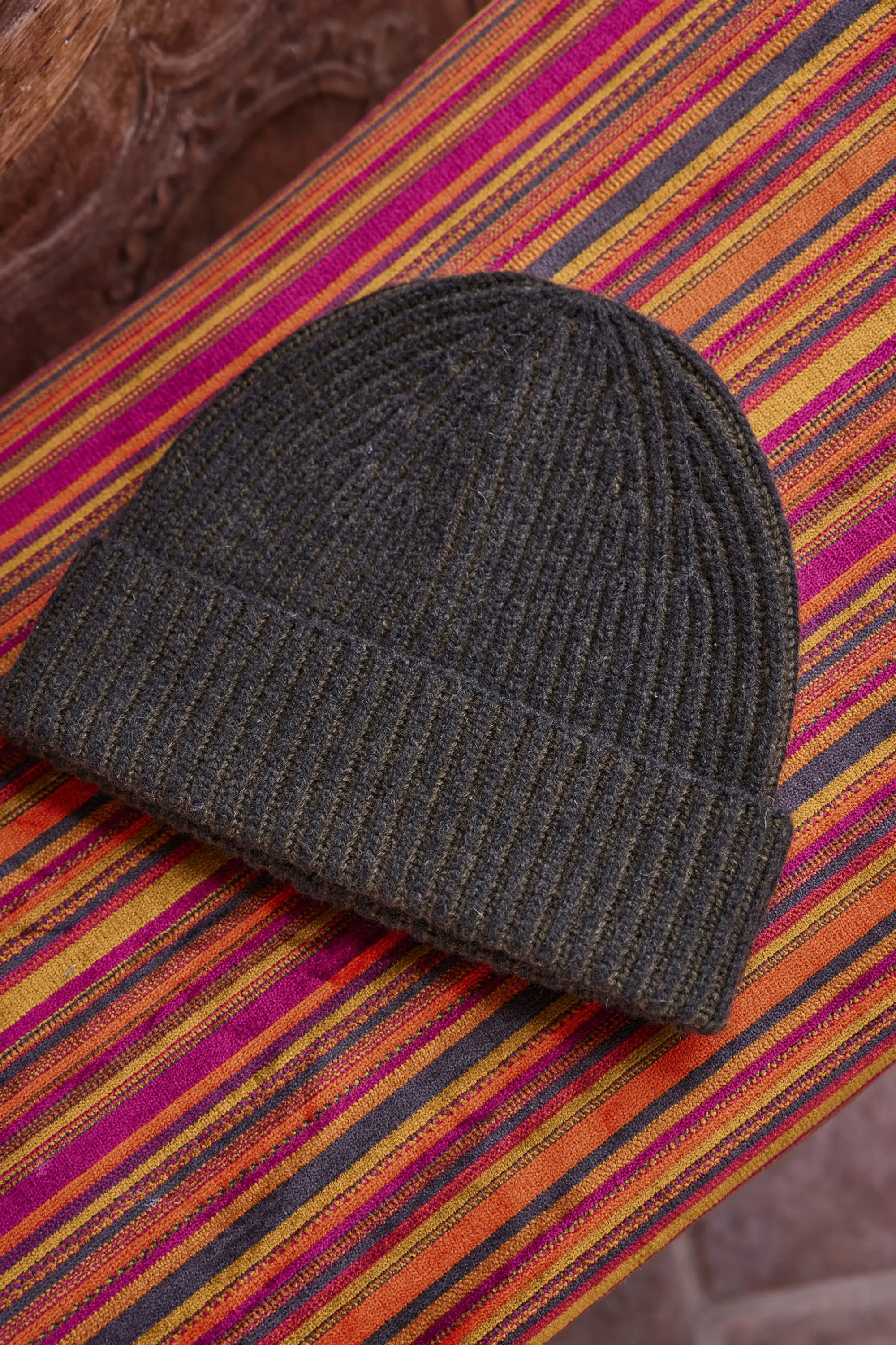 Maison 123 Bonnets>Bonnet en laine VICTOR OLIVE