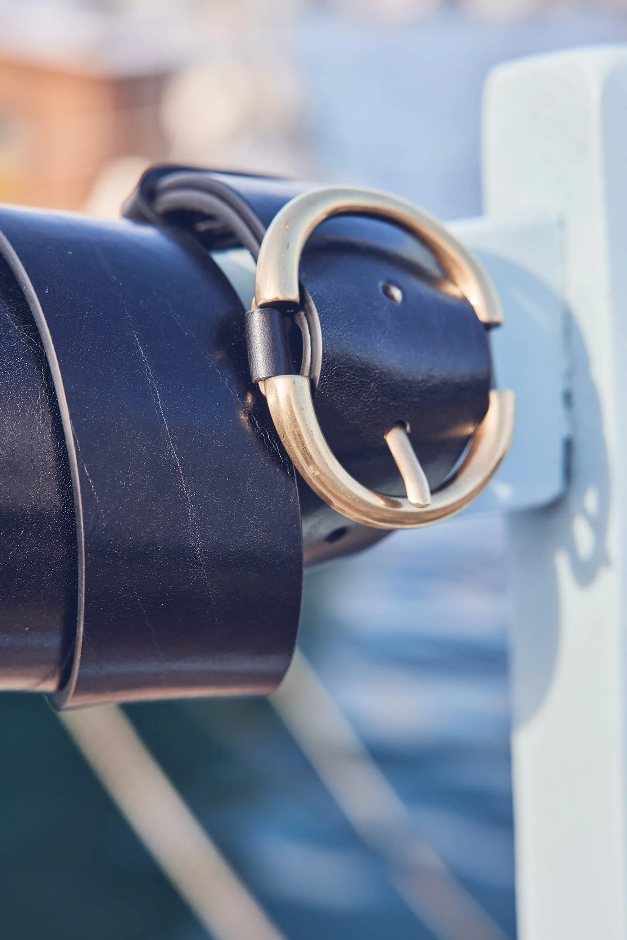 Maison 123 Ceintures>Ceinture en cuir Vicky NOIR
