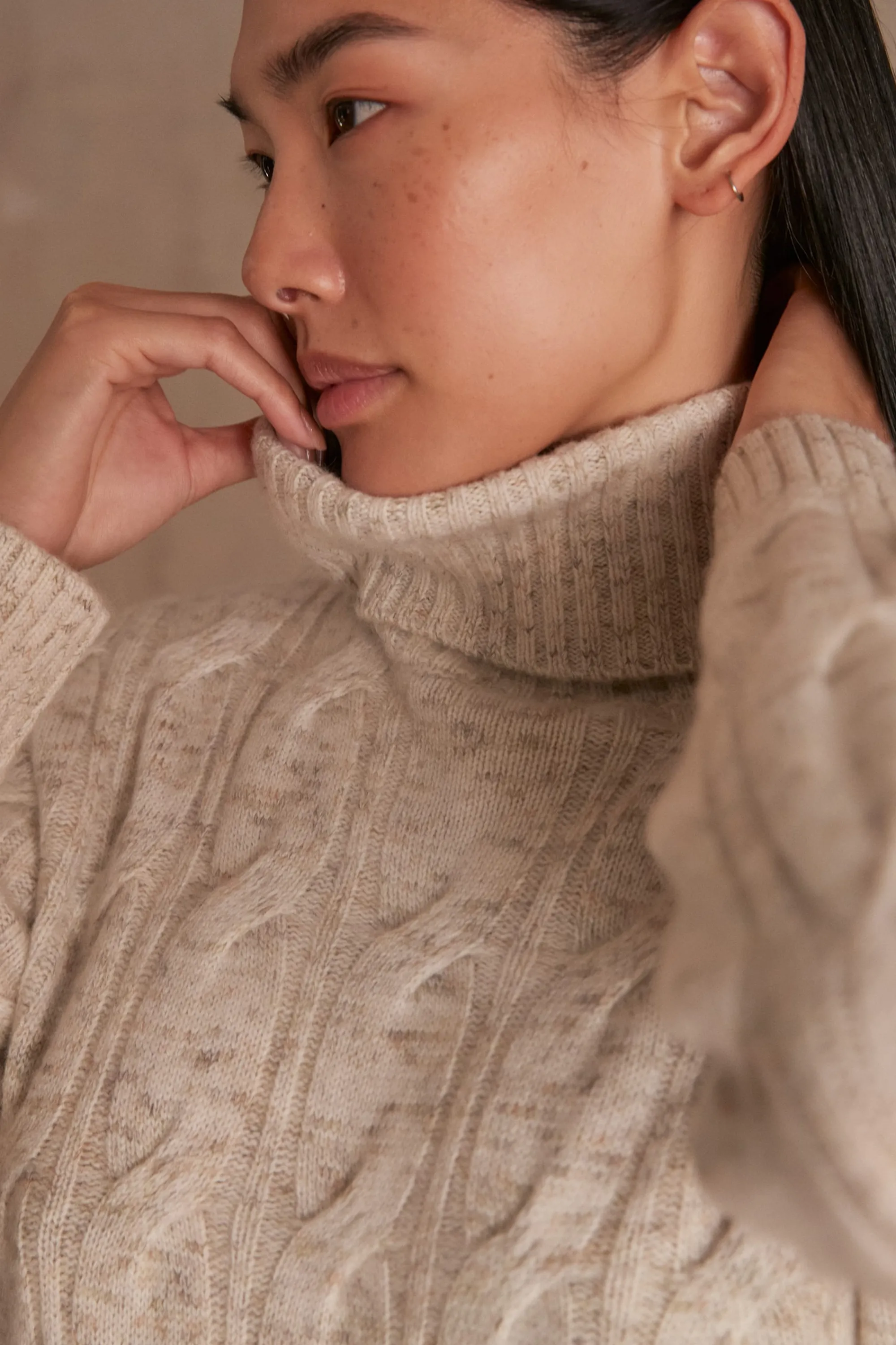 Maison 123 Pulls En Cachemire>Col-roulé CELYA NATUREL