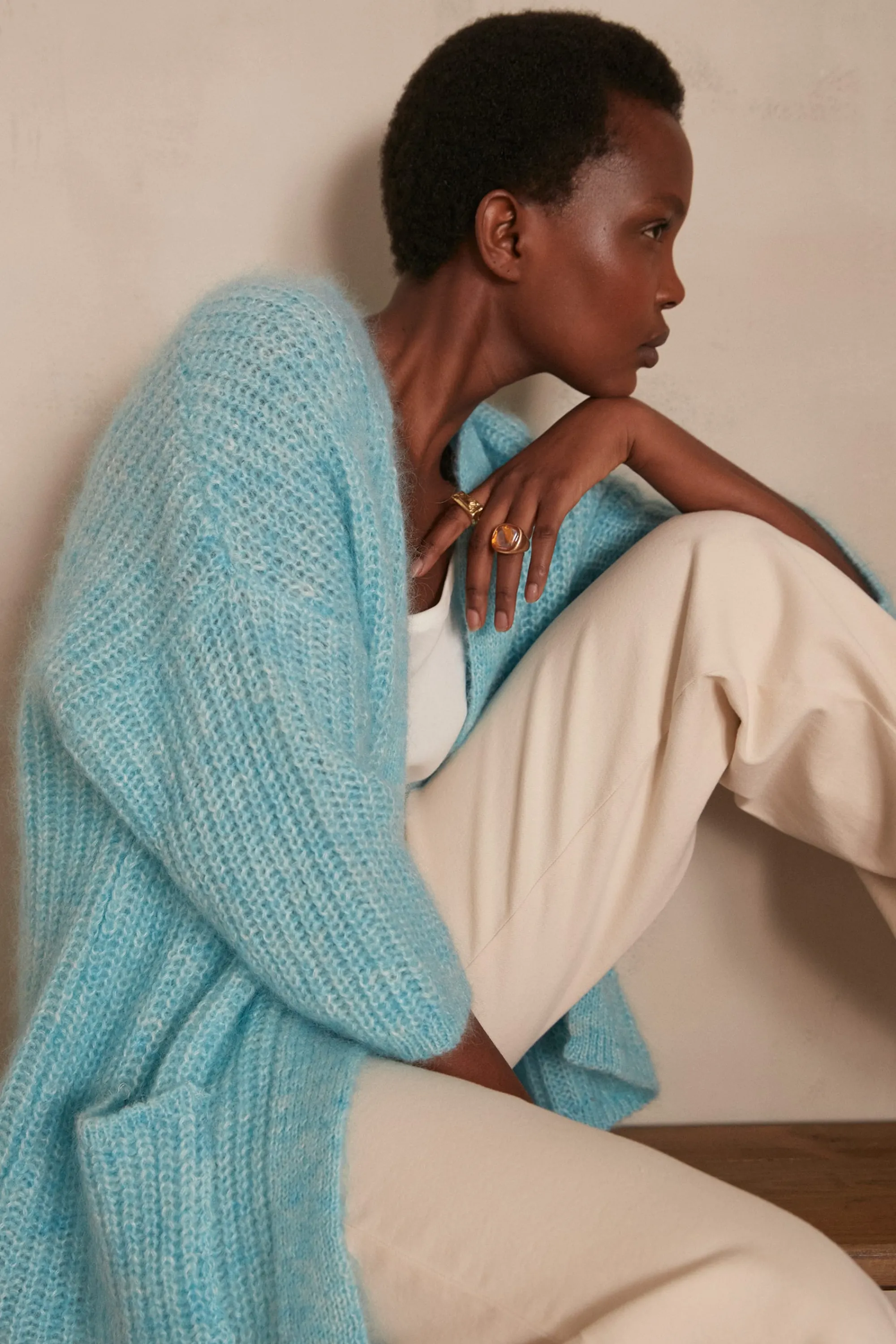 Maison 123 Gilets Courts | Gilets Longs>Gilet Alix TURQUOISE