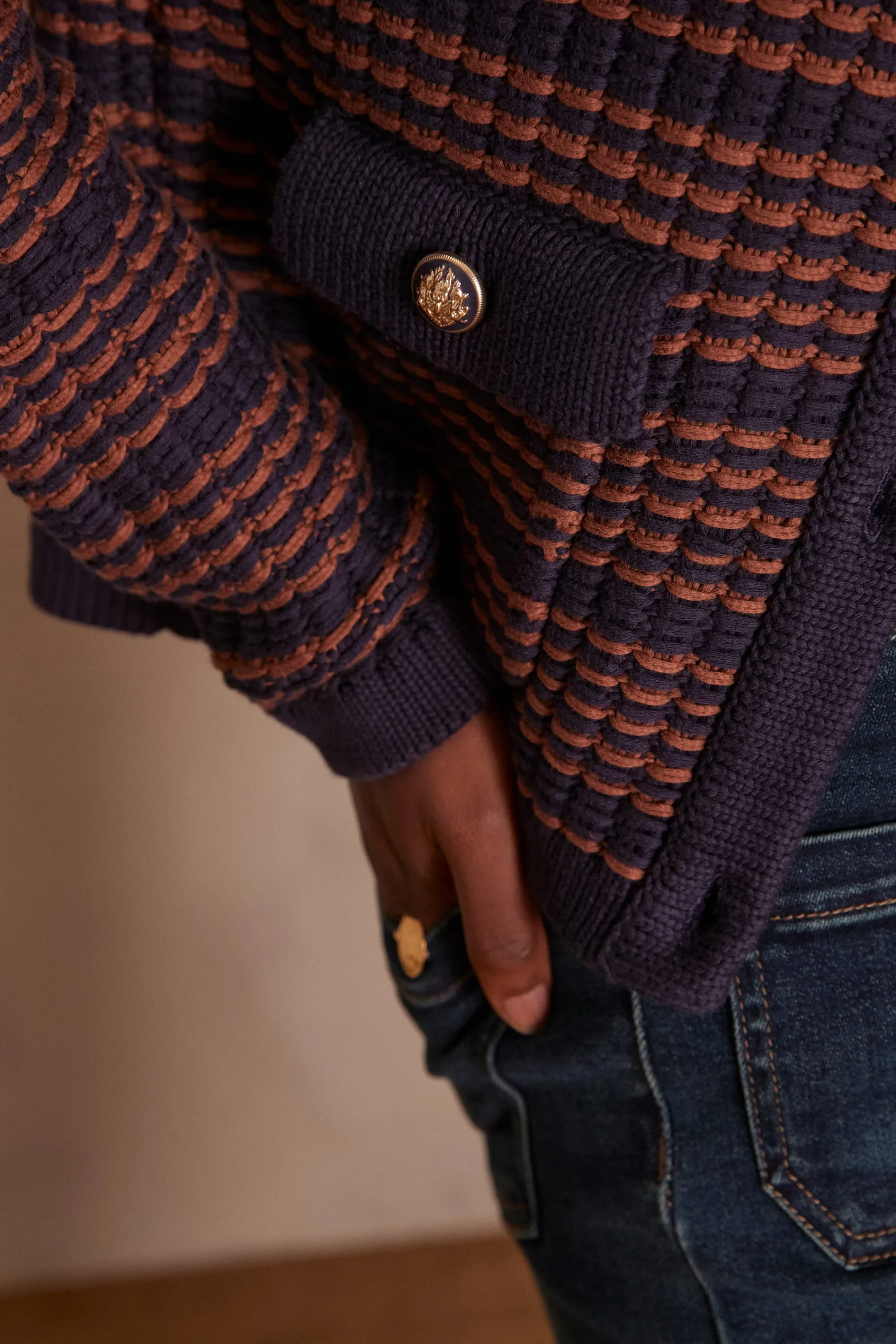 Maison 123 Gilets Courts>Gilet CLARA CANNELLE