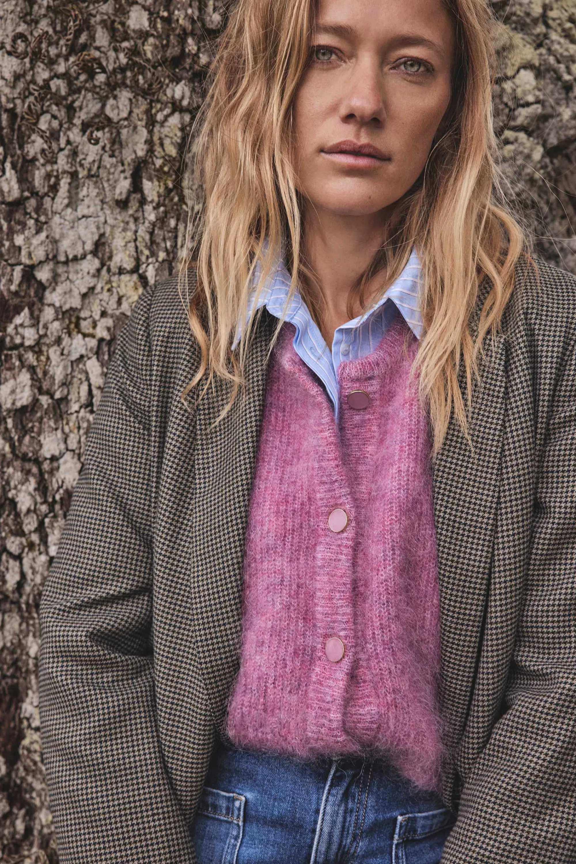 Maison 123 Gilets Courts>Gilet LOU BIS FRAMBOISE