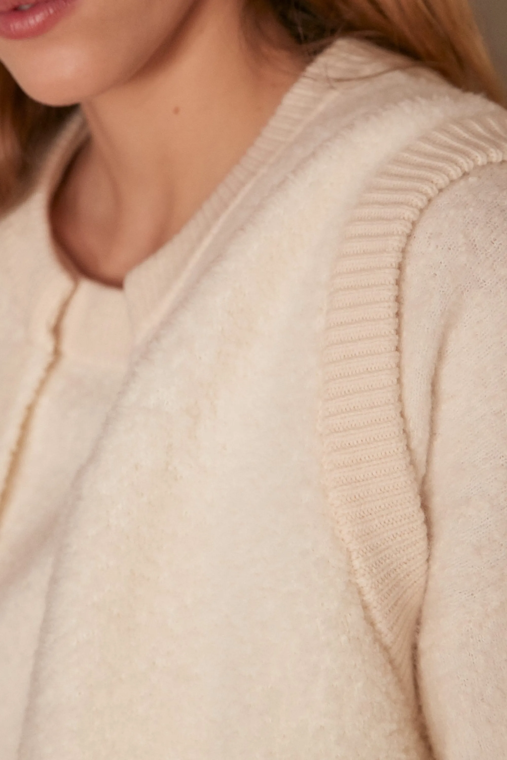 Maison 123 Gilets Courts | Gilets Sans Manches>Gilet sans manches CLARENCE CREME