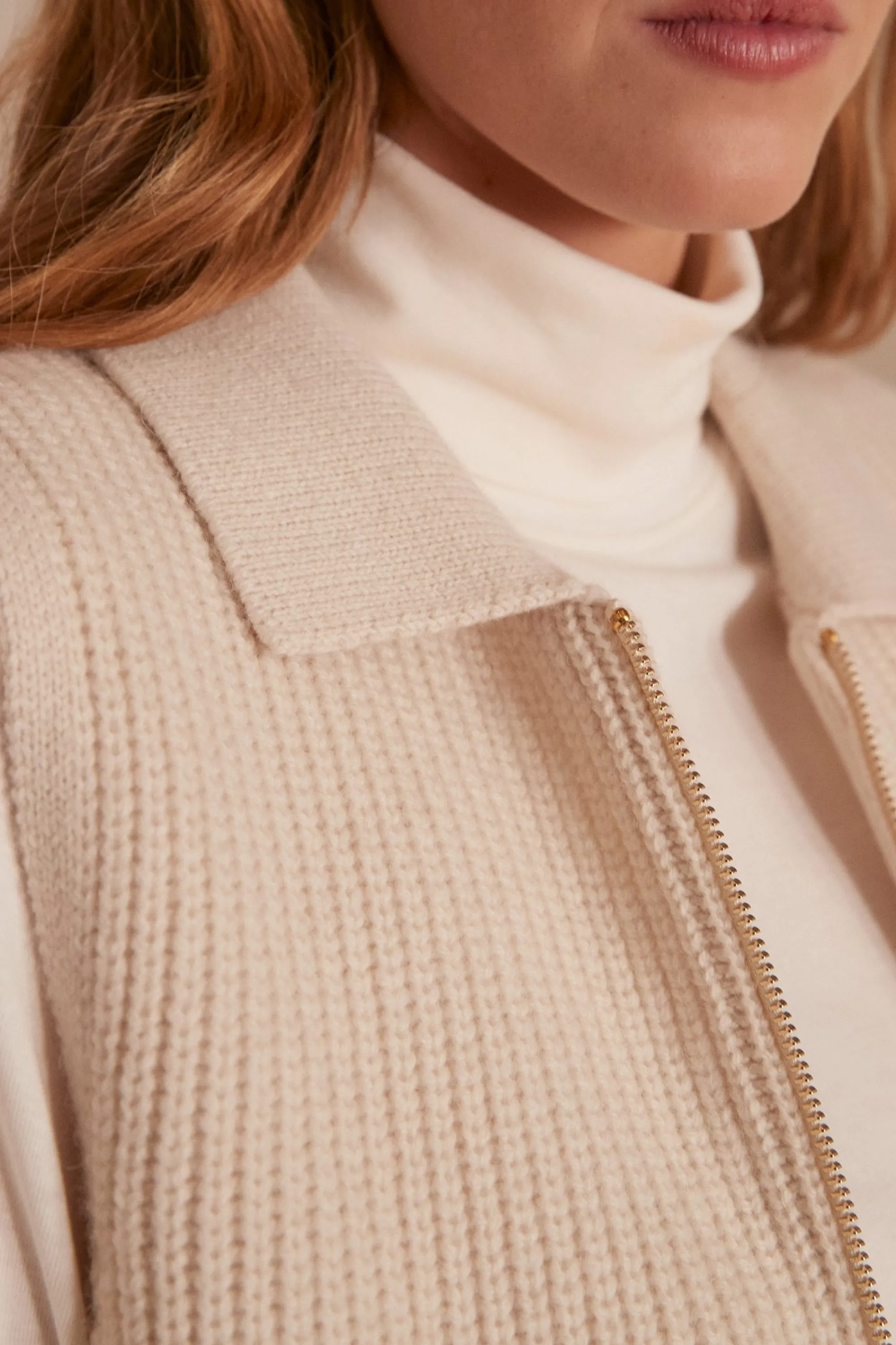 Maison 123 Gilets Sans Manches | Vestes Sans Manches>Gilet sans manches en laine SIMON NATUREL