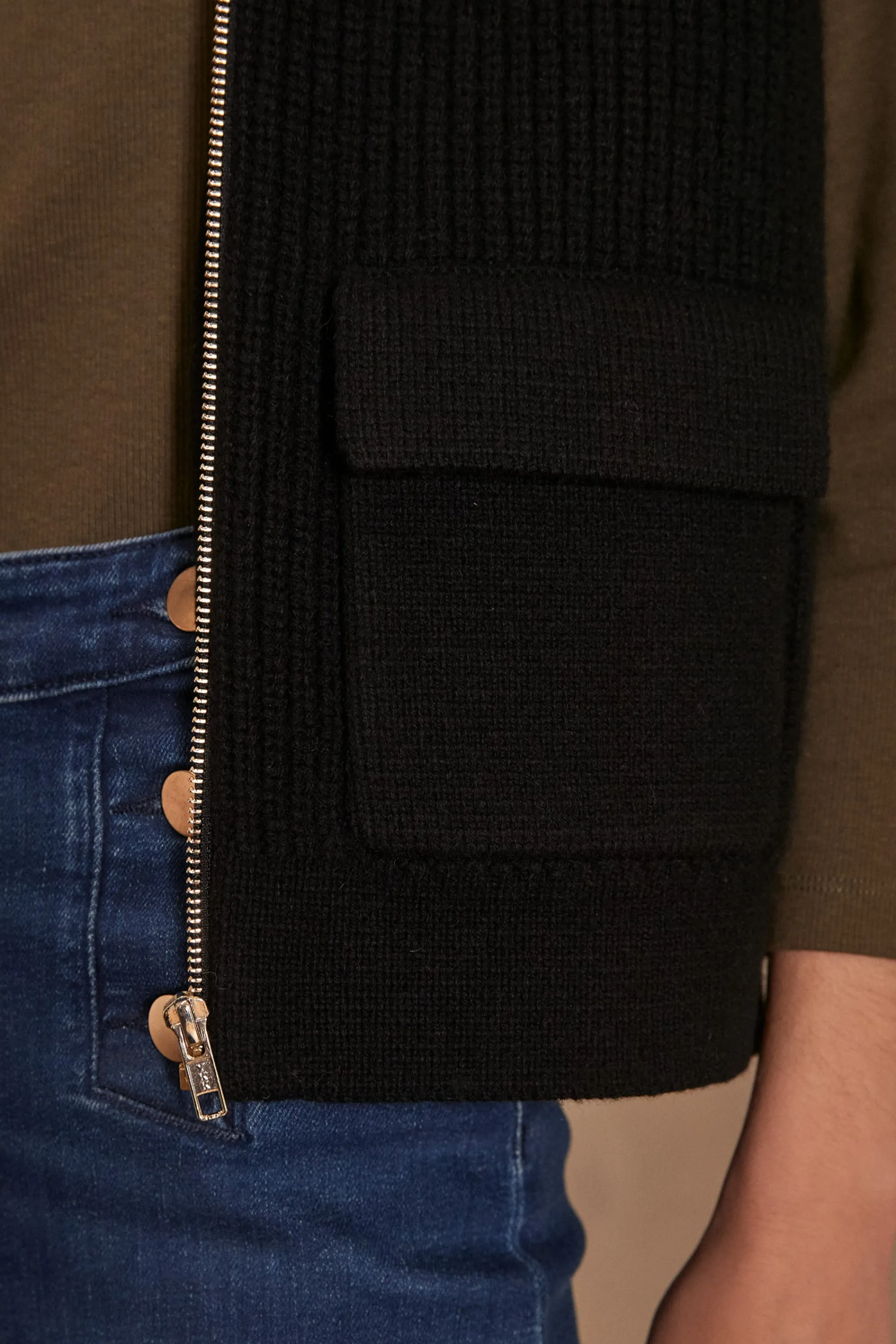 Maison 123 Gilets Sans Manches | Vestes Sans Manches>Gilet sans manches en laine SIMON NOIR