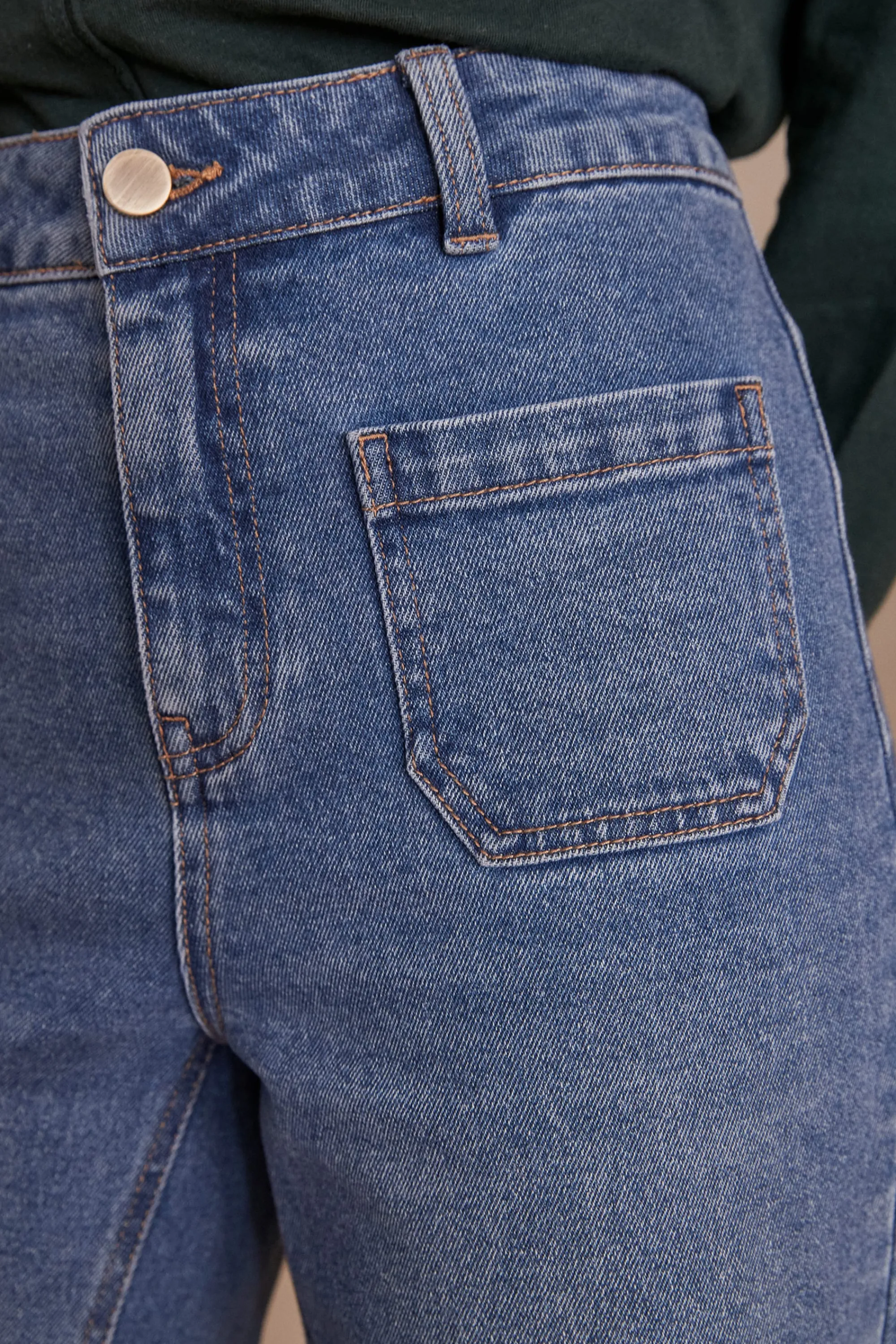 Maison 123 Jeans We Care | Jeans Larges>Jean LEA CROPPED BLEU