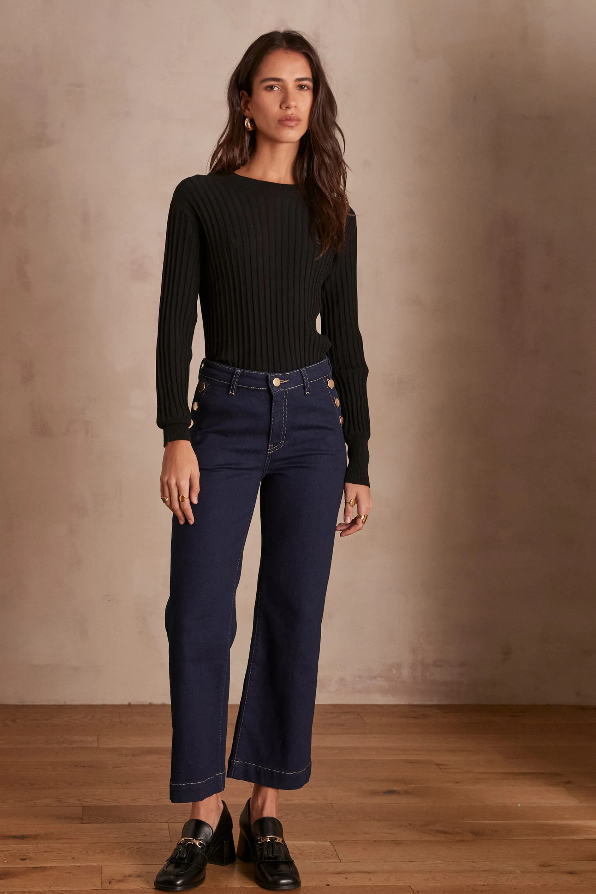 Maison 123 Jeans We Care | Jeans Taille Haute>Jean MOSS CELADON