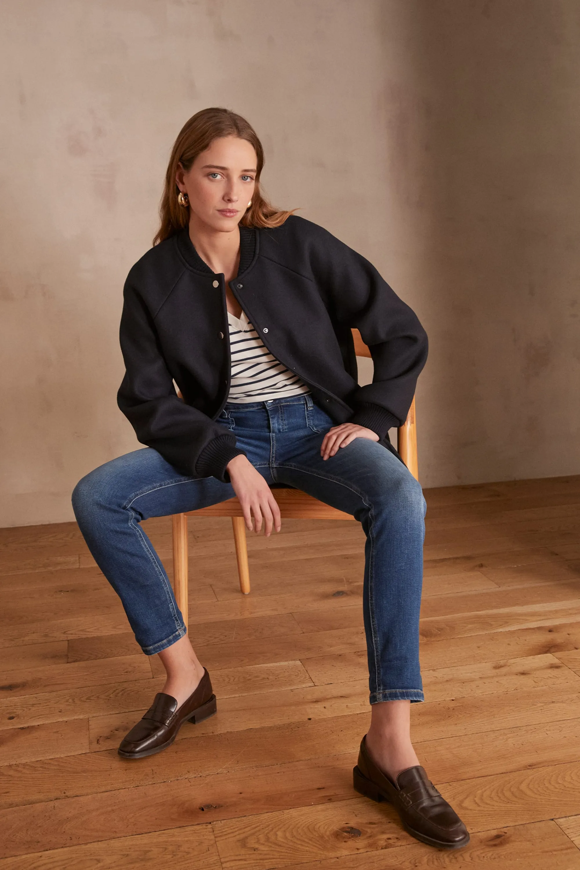 Maison 123 Jeans We Care>Jean NALLA Produit labellisé We Care mettant en avant l'utilisation de matières plus responsables et la valorisation de la production locale INDIGO FONCE