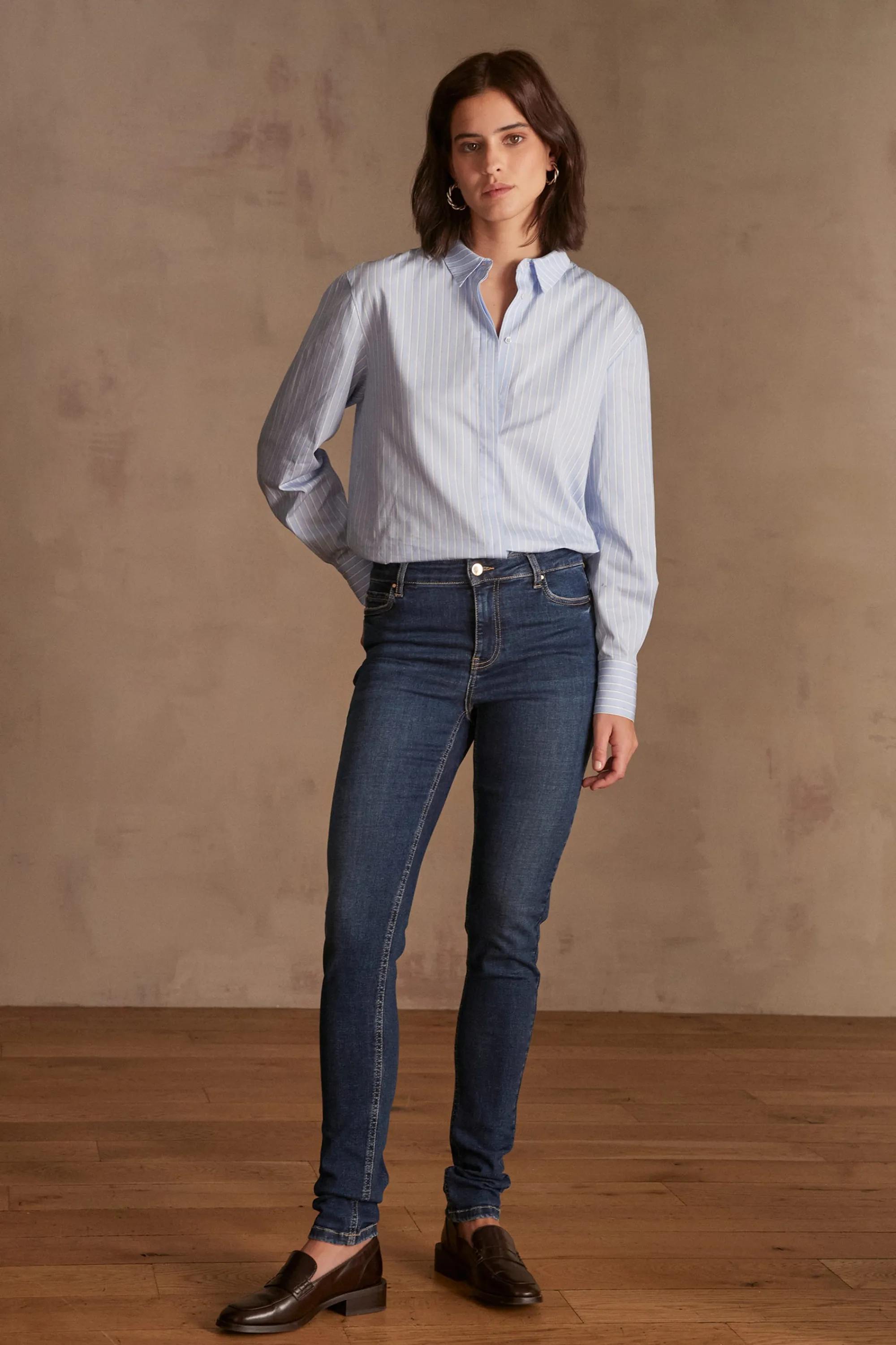 Maison 123 Jeans We Care | Les Morphologies En A>Jean SUZY SLIM INDIGO FONCE