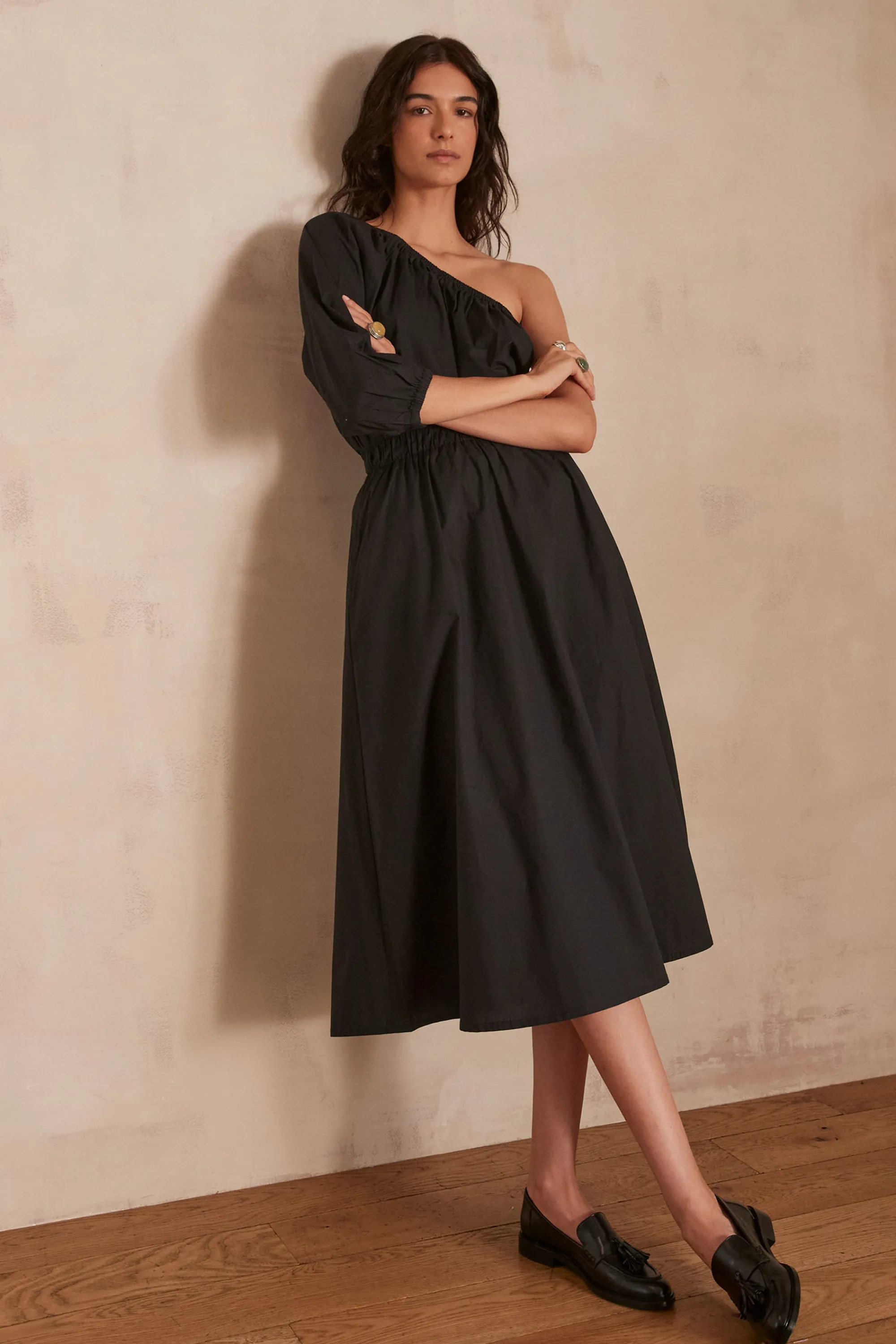 Maison 123 Jupes Longues Et Midi | Jupes Noires>Jupe BRUNE NOIR