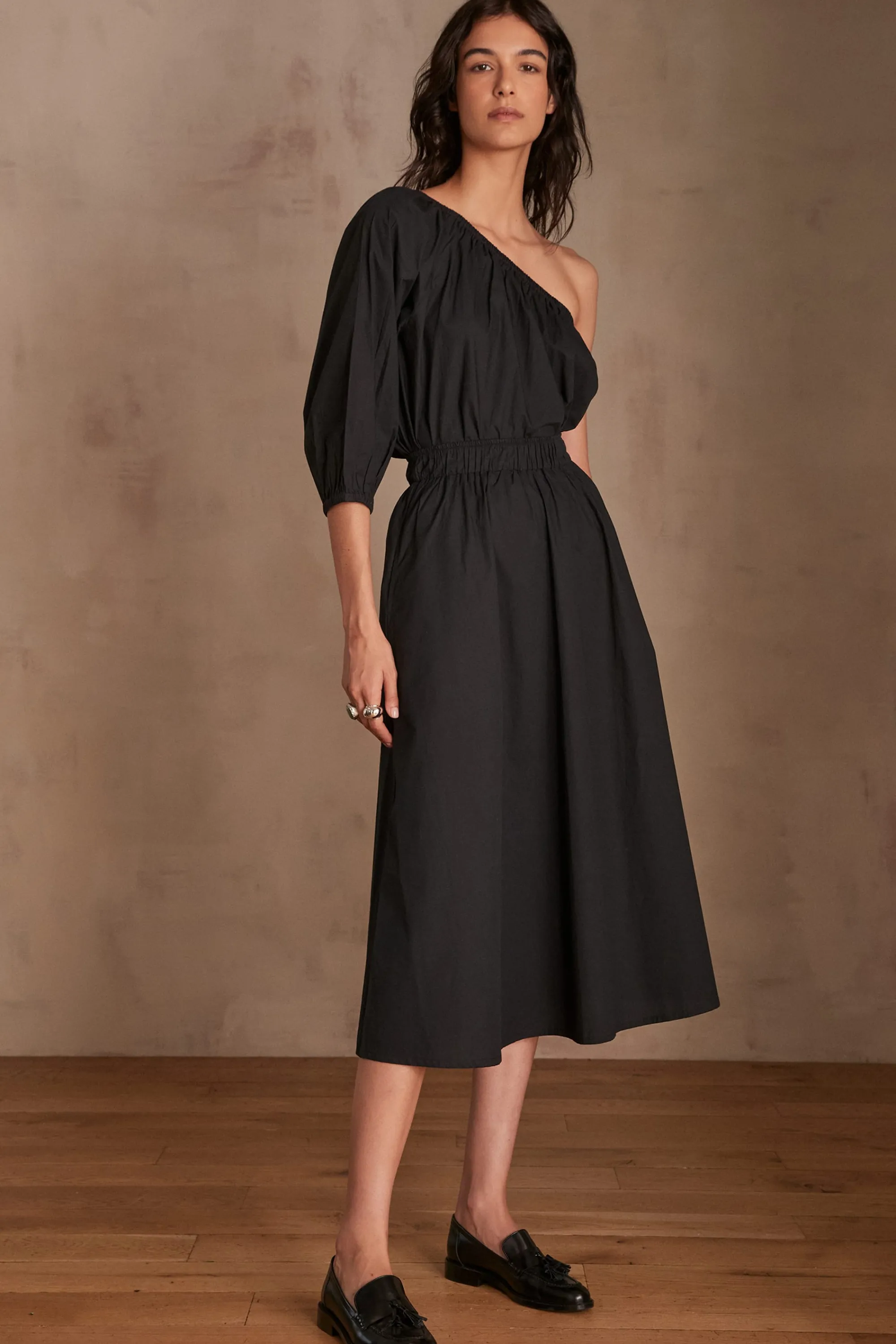 Maison 123 Jupes Longues Et Midi | Jupes Noires>Jupe BRUNE NOIR