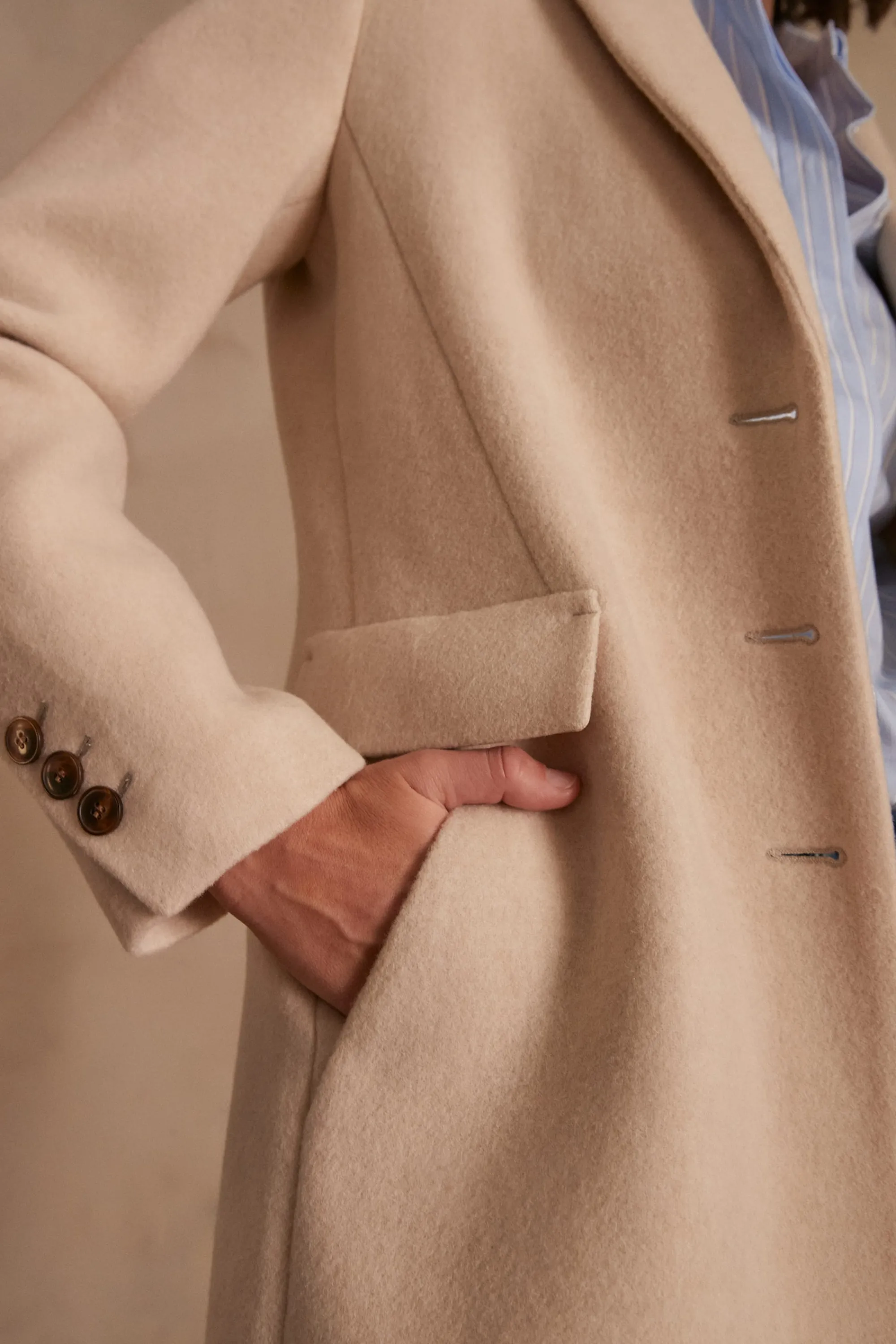 Maison 123 Manteaux Longs | Manteaux En Laine>Manteau en laine ANABELLE BIS NATUREL