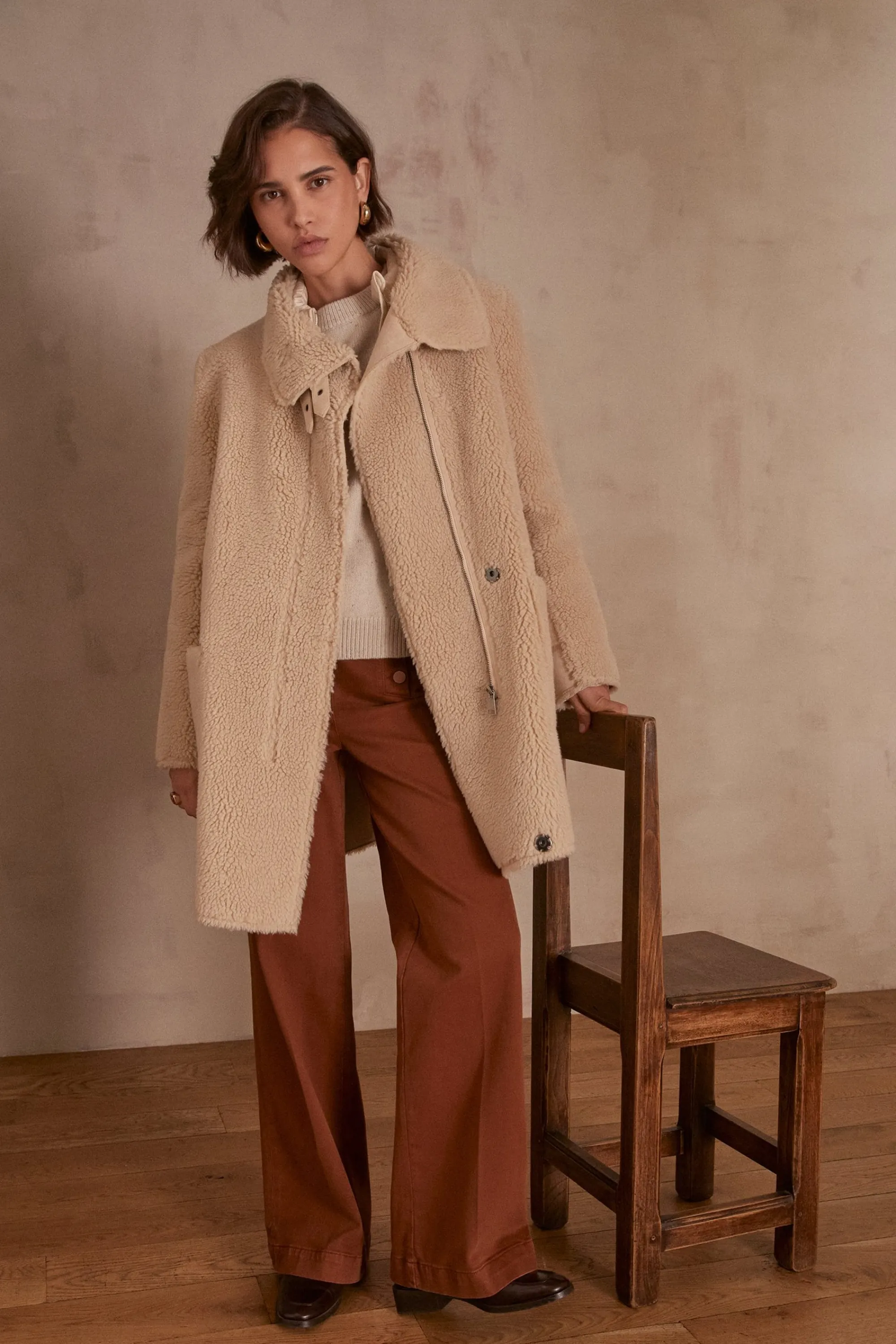 Maison 123 Manteaux Longs>Manteau AGATHE NATUREL