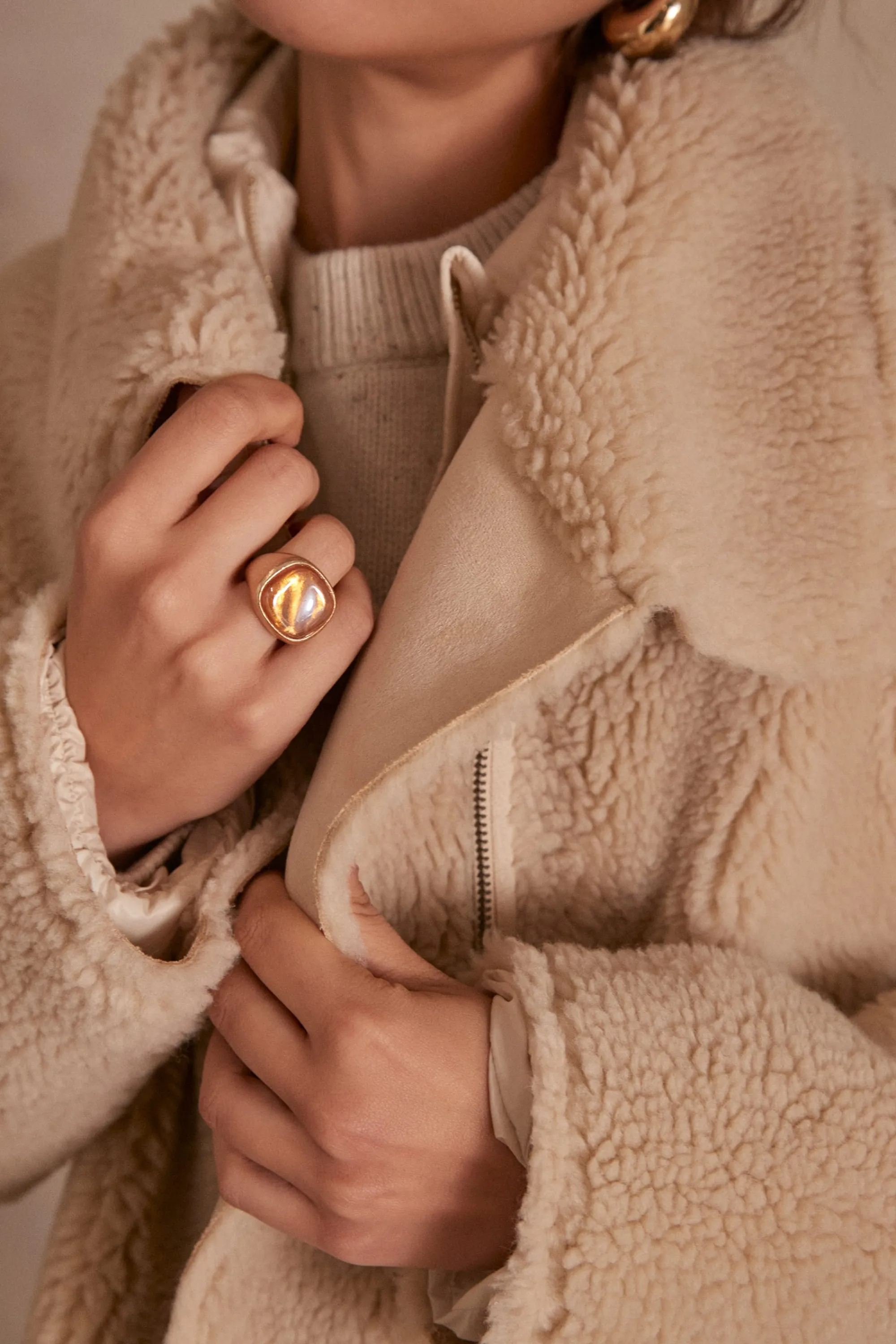 Maison 123 Manteaux Longs>Manteau AGATHE NATUREL