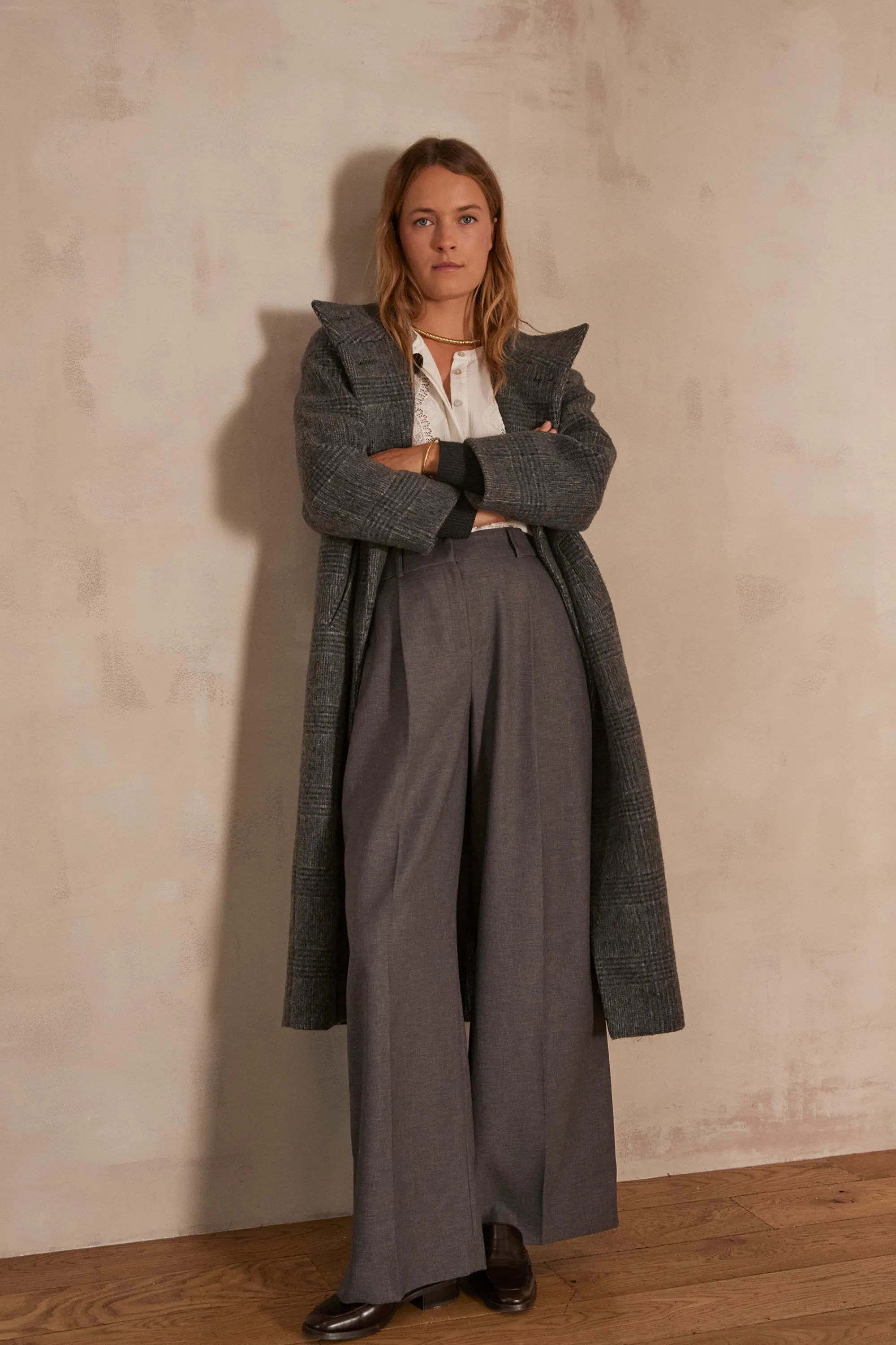 Maison 123 Manteaux Longs | Manteaux En Laine>Manteau ANGE CHARBON