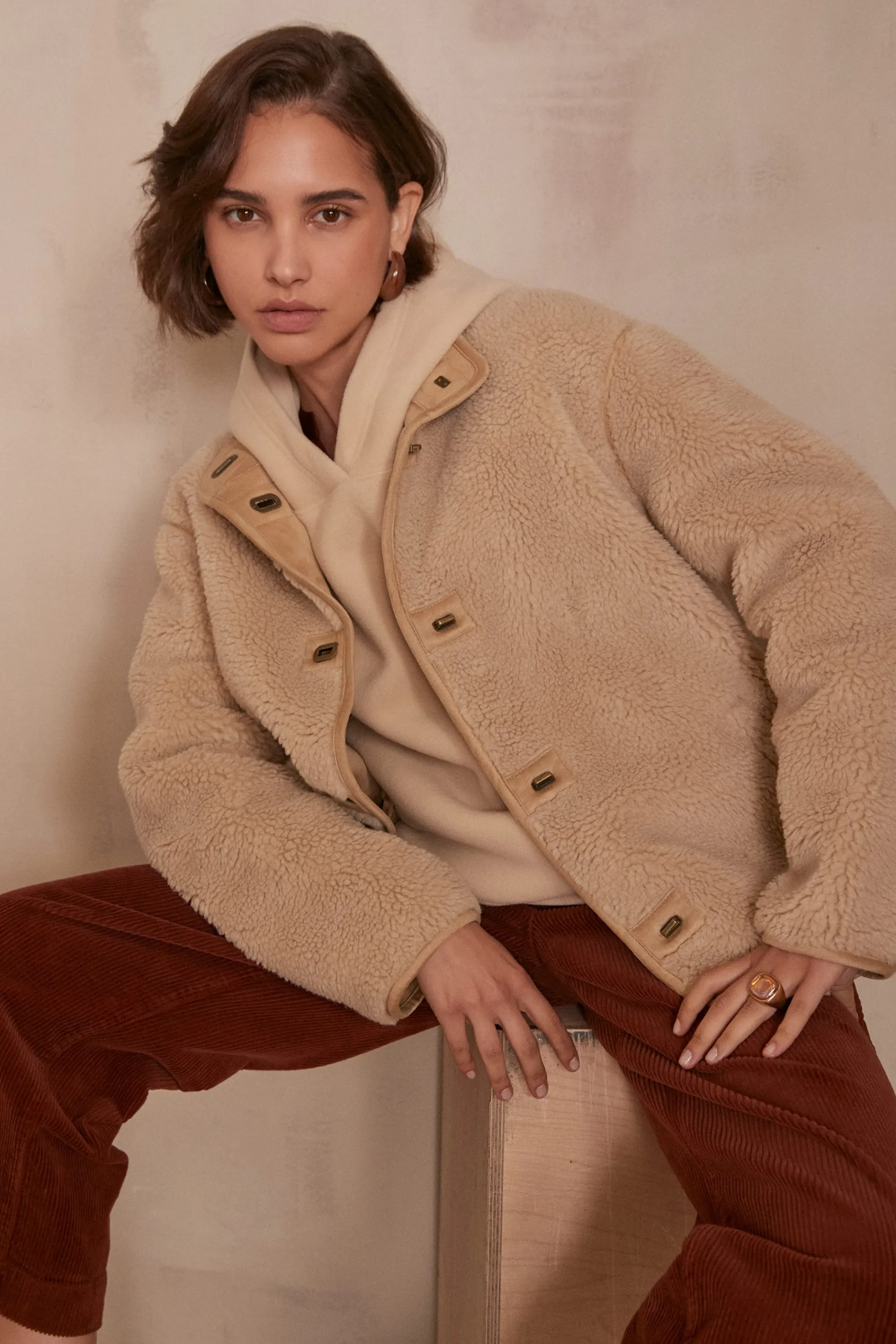 Maison 123 Manteaux Longs>Manteau NADJA BIS NATUREL