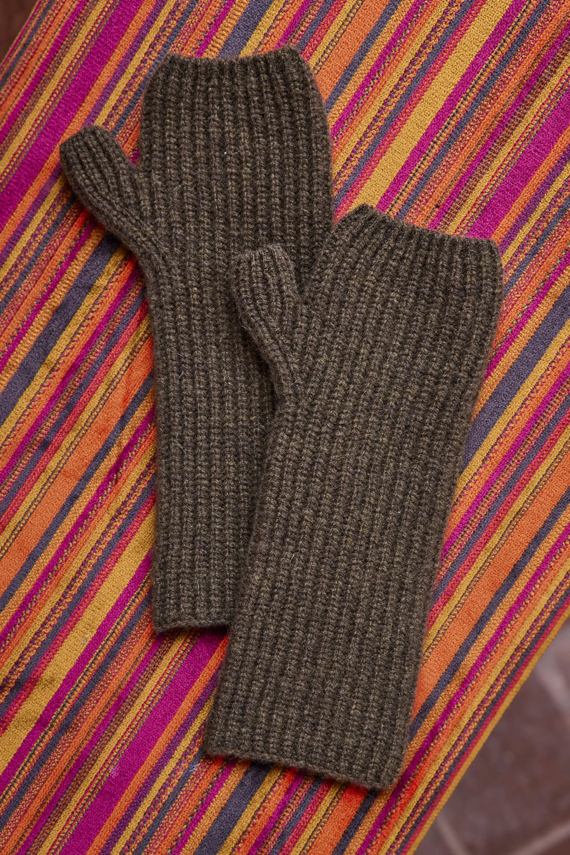 Maison 123 Gants>Mitaines en laine ANA OLIVE