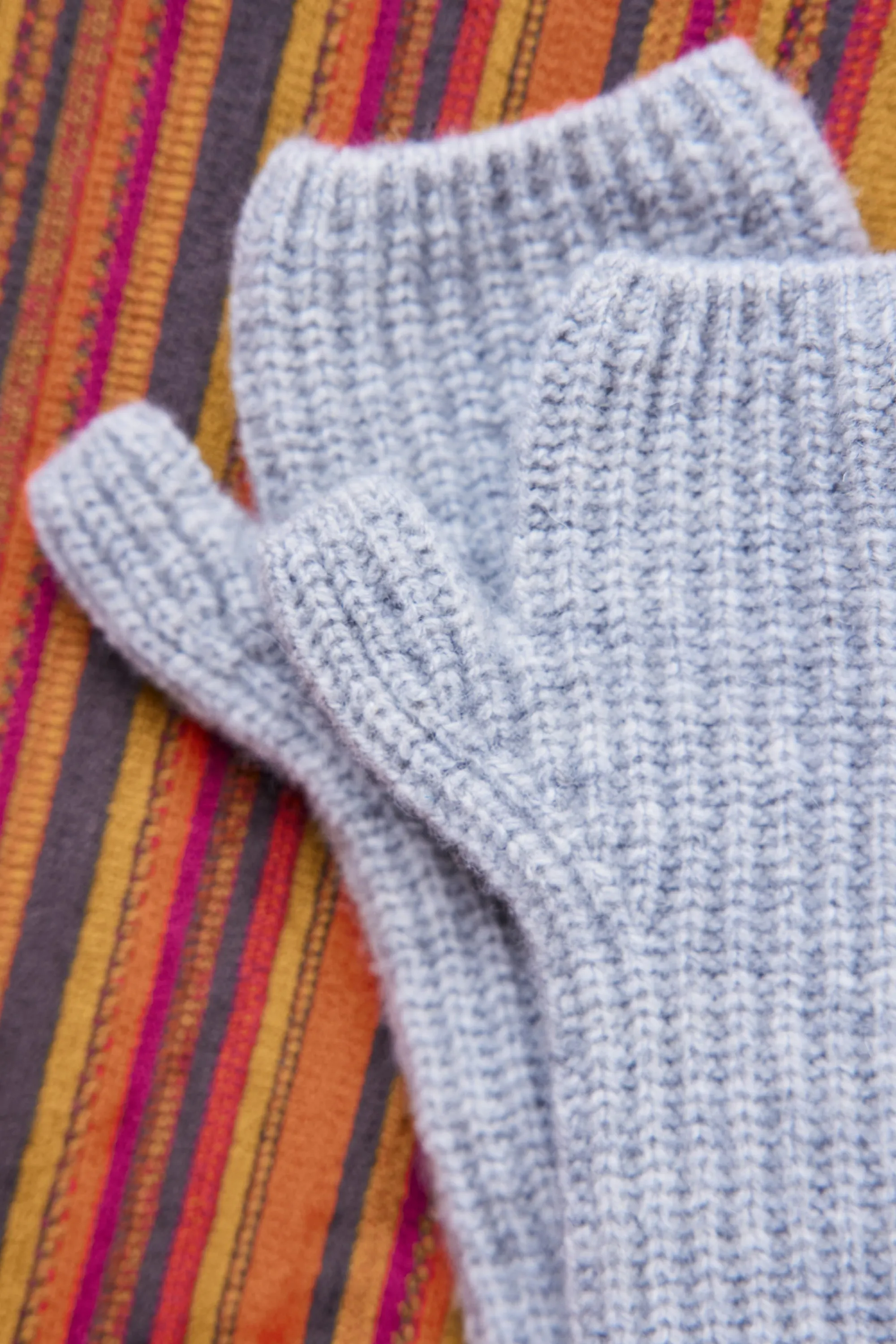 Maison 123 Gants>Mitaines en laine ANA CHINE CLAIR