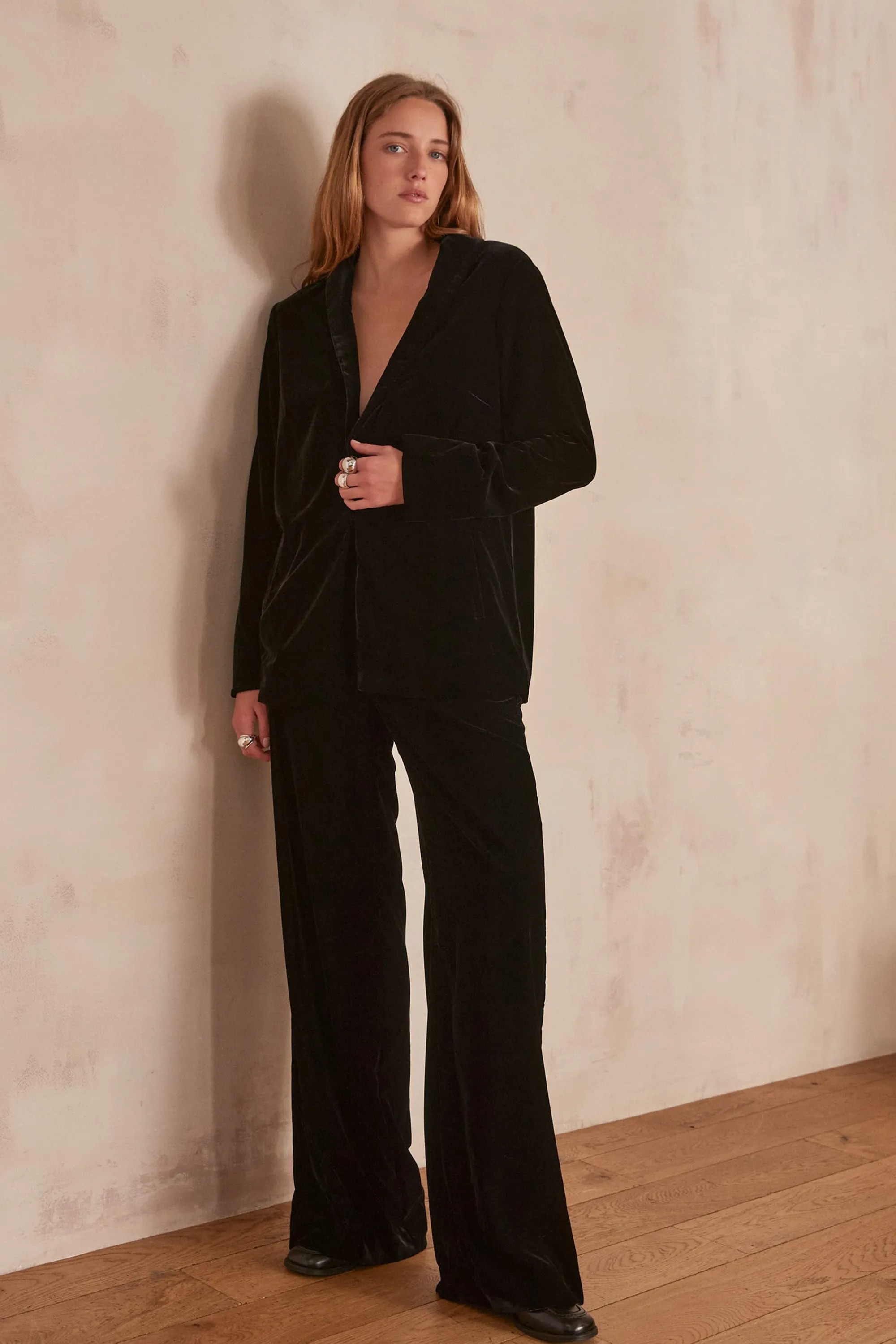 Maison 123 Pantalons Larges | Pantalons Noirs>Pantalon FLO NOIR