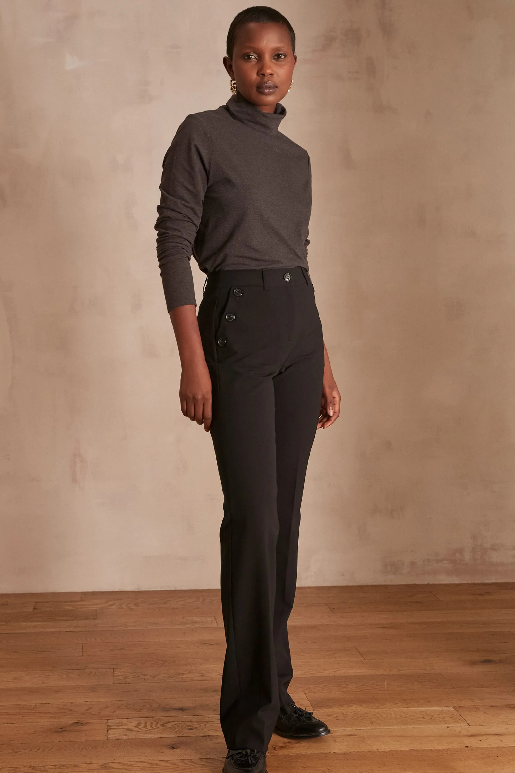 Maison 123 Pantalons De Tailleur | Pantalons Larges>Pantalon NINON NOIR