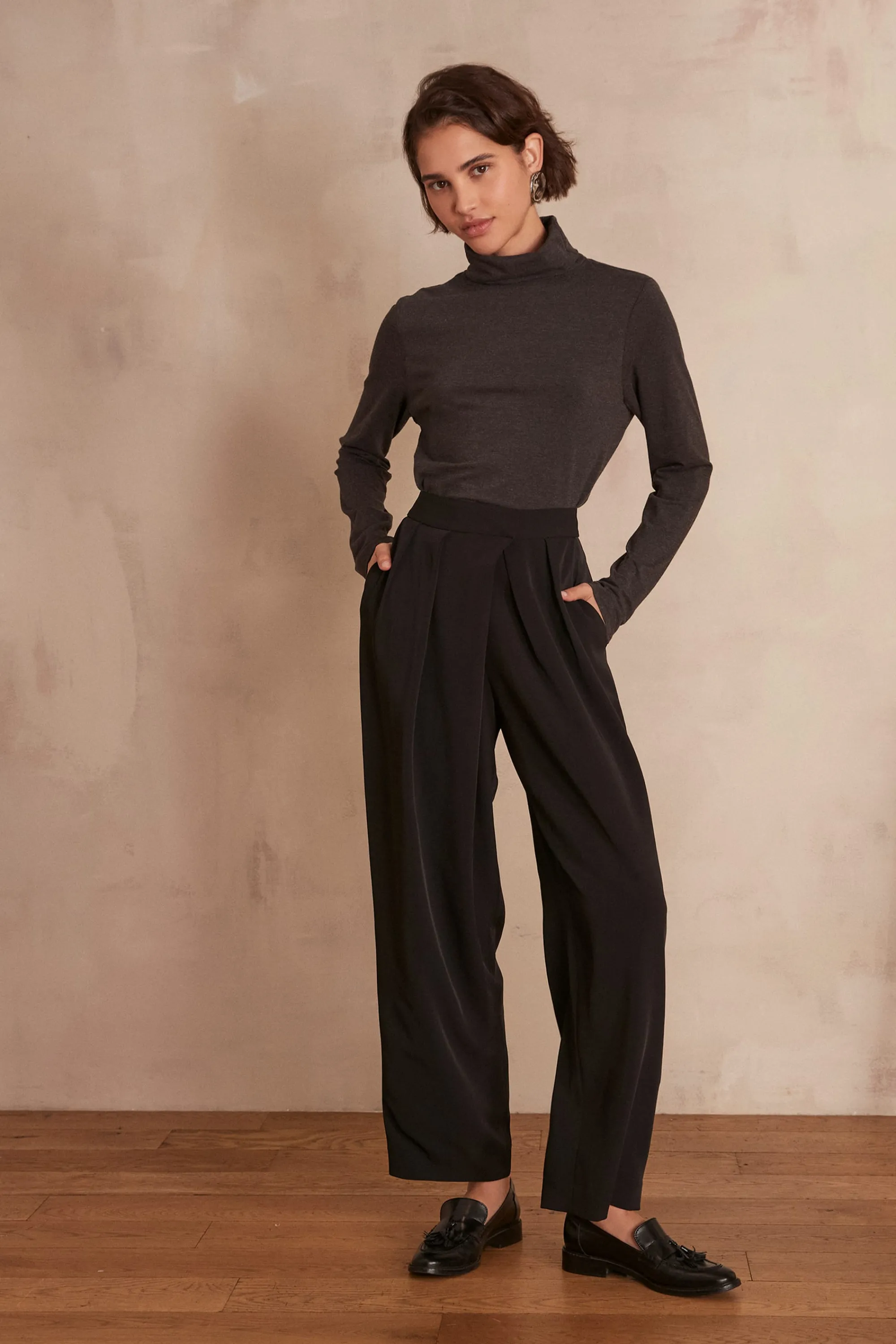 Maison 123 Pantalons De Tailleur | Pantalons Fluides>Pantalon PREPPY NOIR