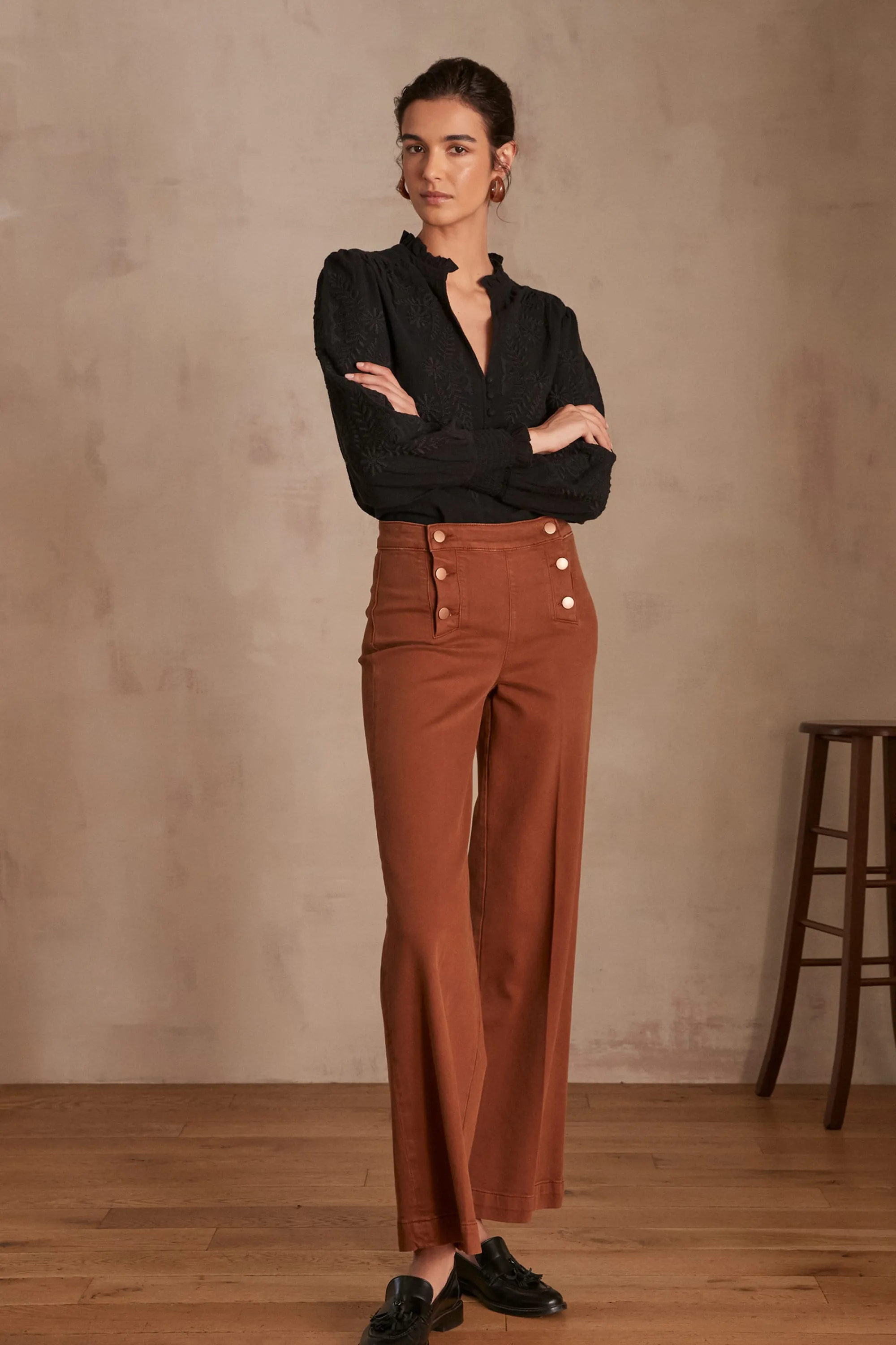 Maison 123 Jeans We Care | Jeans Taille Haute>Pantalon wideleg OXAN TOMETTE