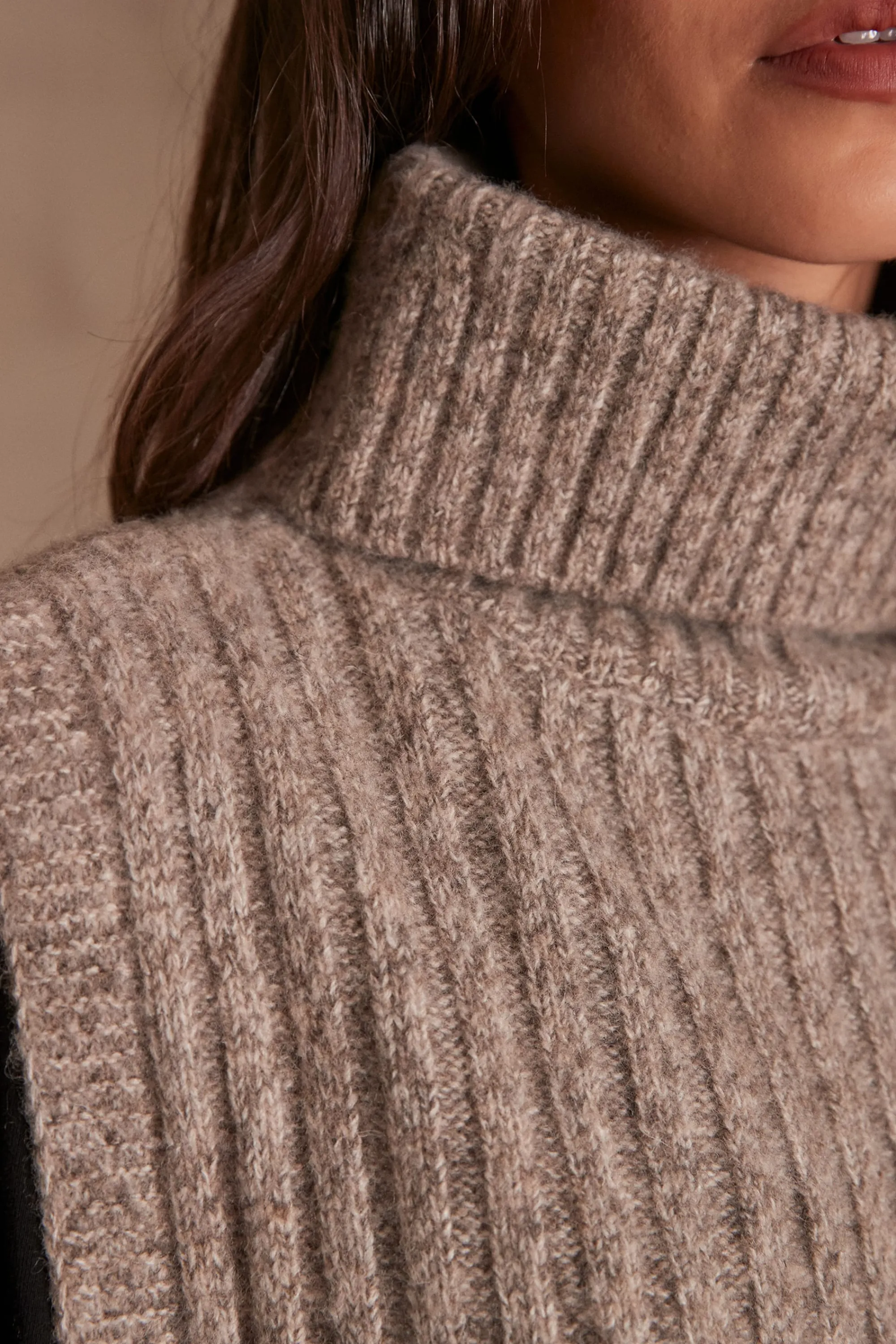 Maison 123 Echarpes | Cols Et Plastrons>Plastron LIVIA TAUPE CLAIR