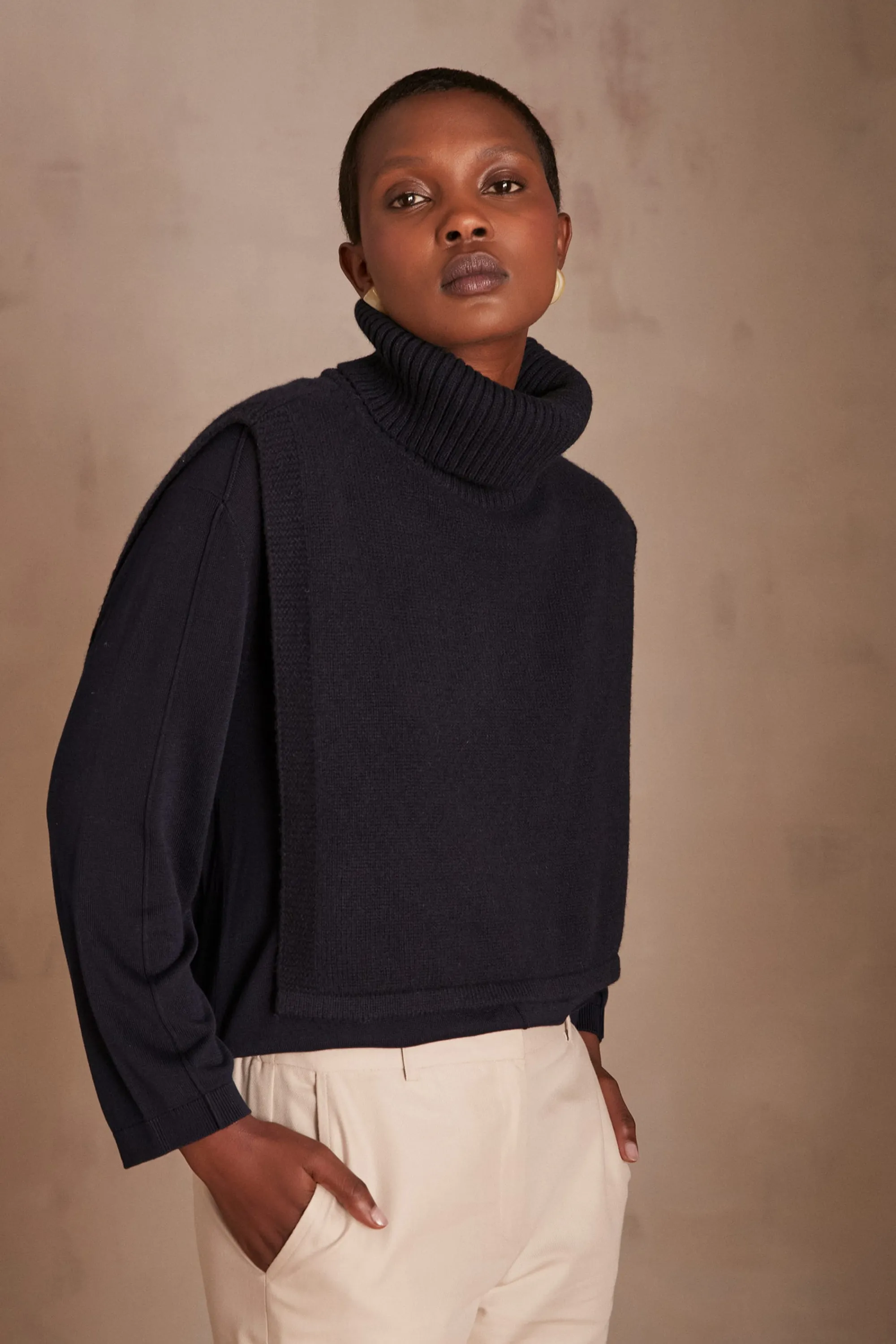 Maison 123 Echarpes | Cols Et Plastrons>Plastron LOLA MARINE