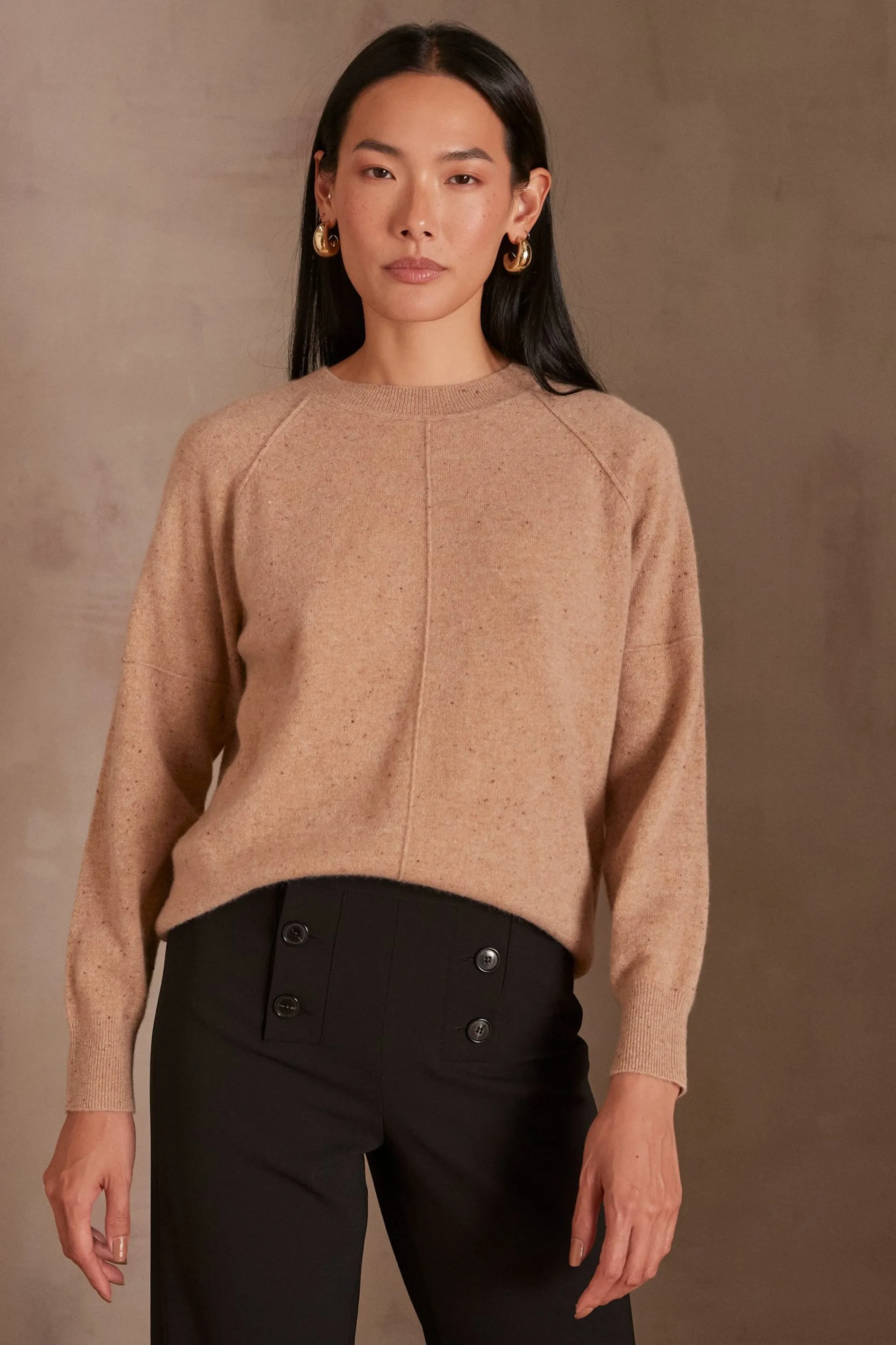 Maison 123 Pulls En Cachemire>Pull en cachemire ARY BIS CAMEL