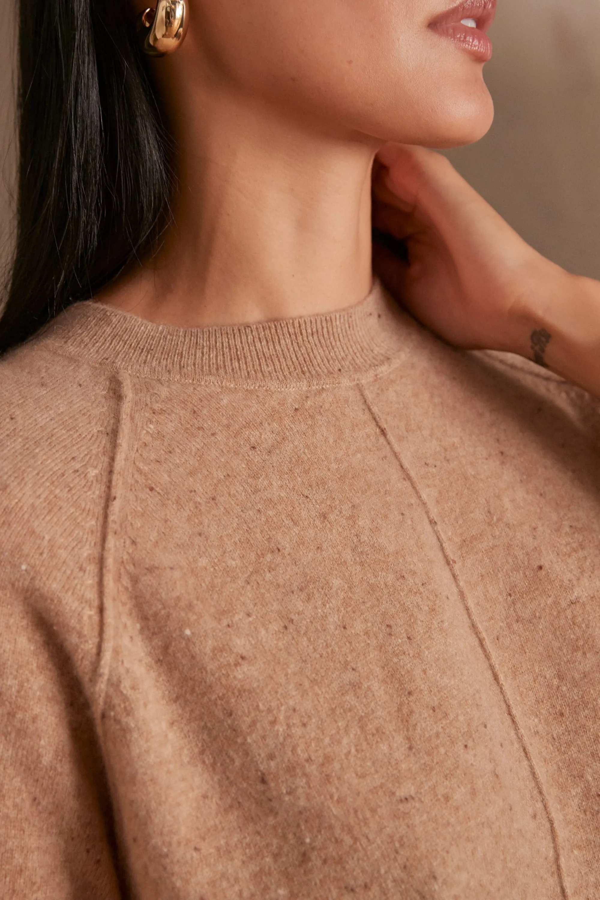 Maison 123 Pulls En Cachemire>Pull en cachemire ARY BIS CAMEL