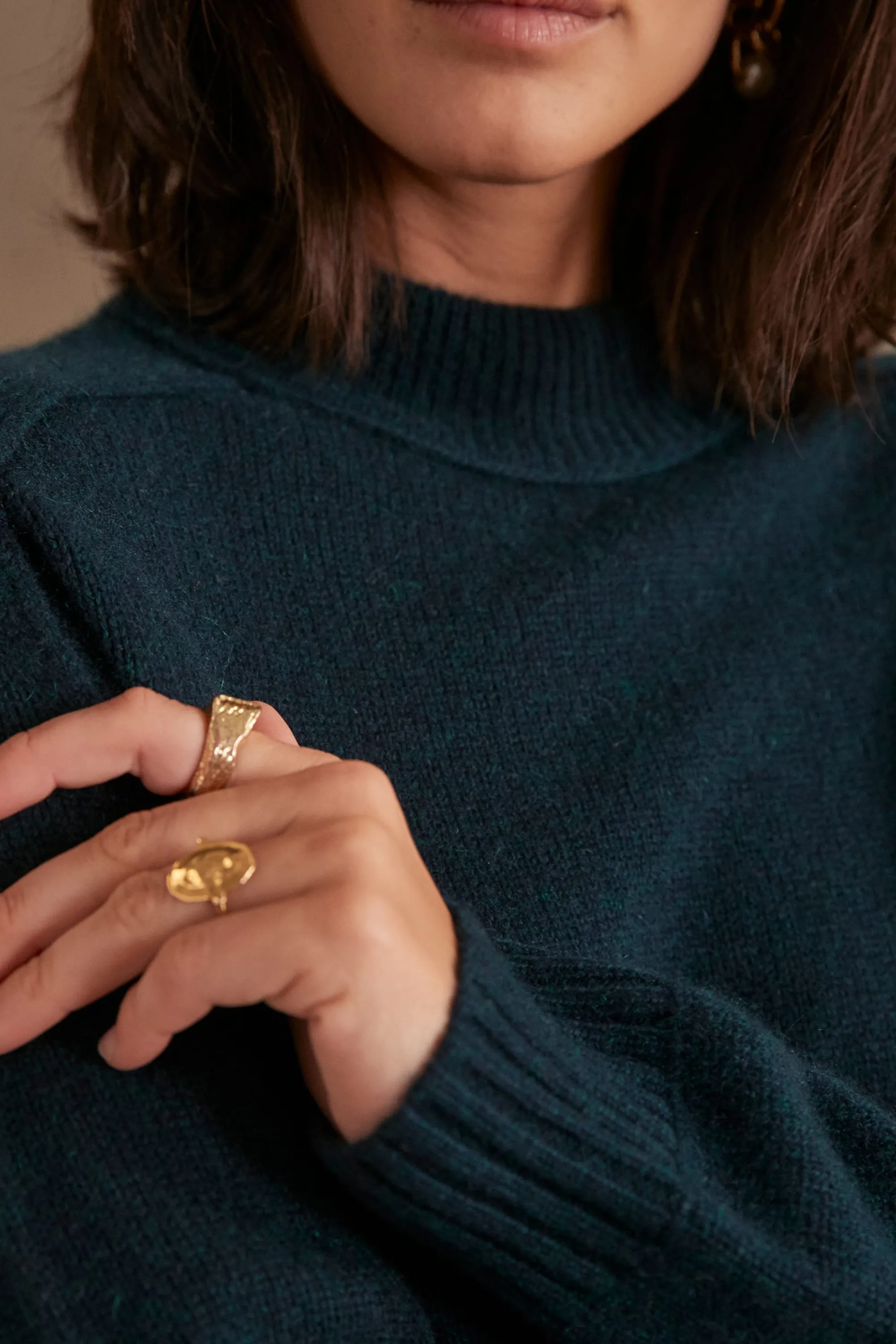 Maison 123 Pulls En Cachemire>Pull en cachemire CHARLES CANARD FONCE