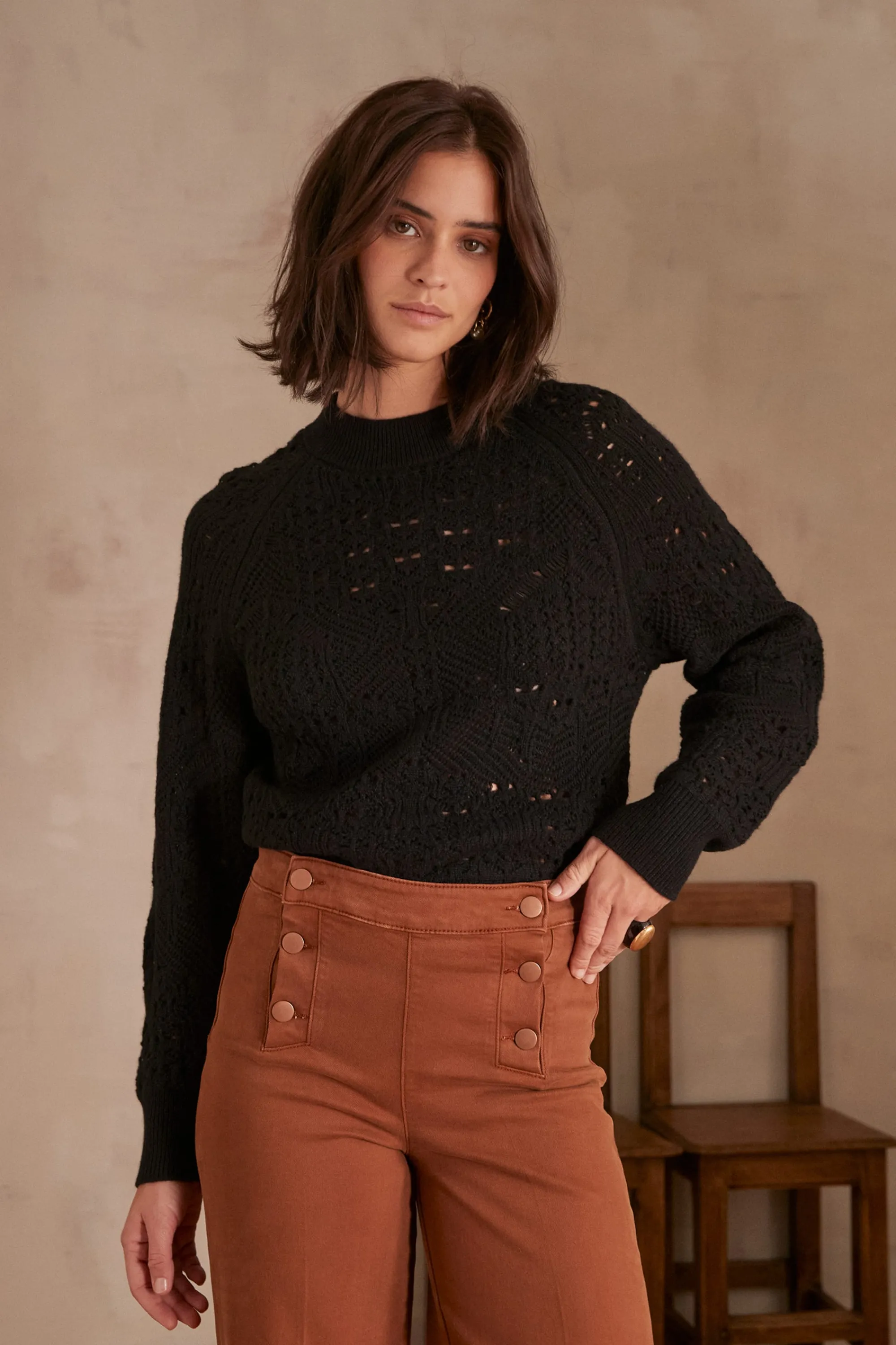 Maison 123 Pulls En Cachemire>Pull en cachemire CHIARA NOIR