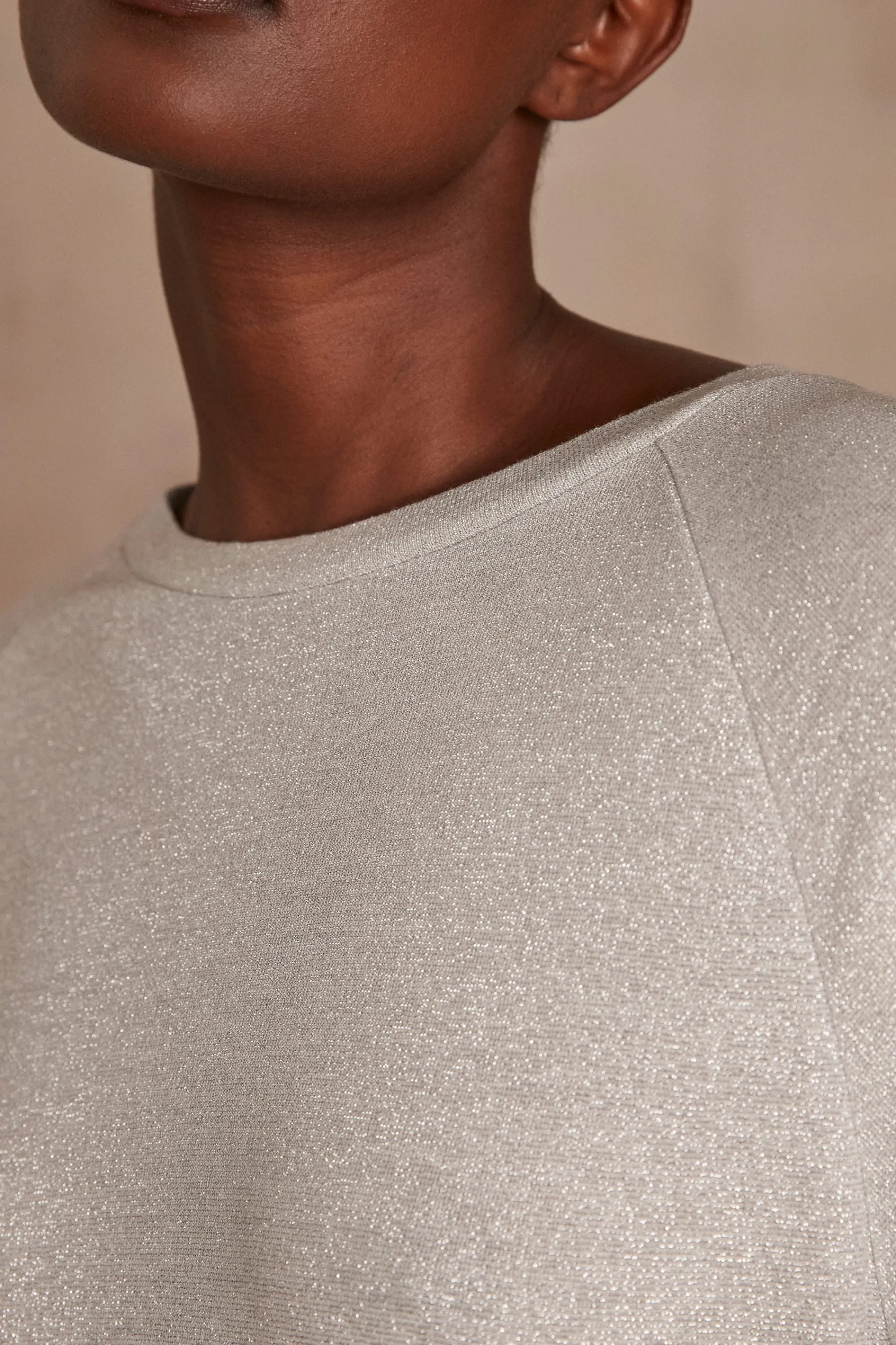 Maison 123 T-Shirts Col Rond>Pull léger TOPAZE ARGENT