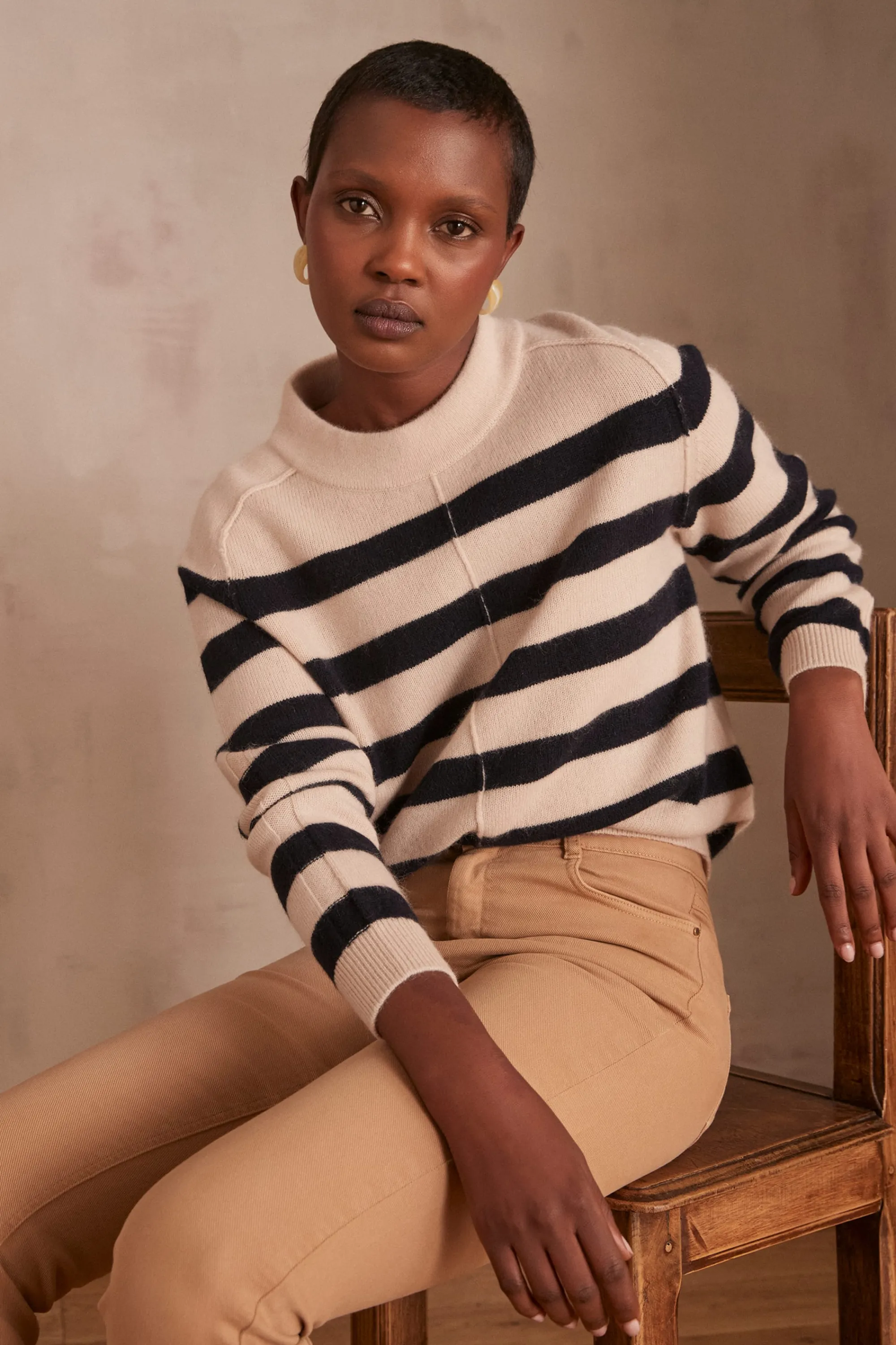 Maison 123 Marinières>Pull marinière CLINTON NATUREL