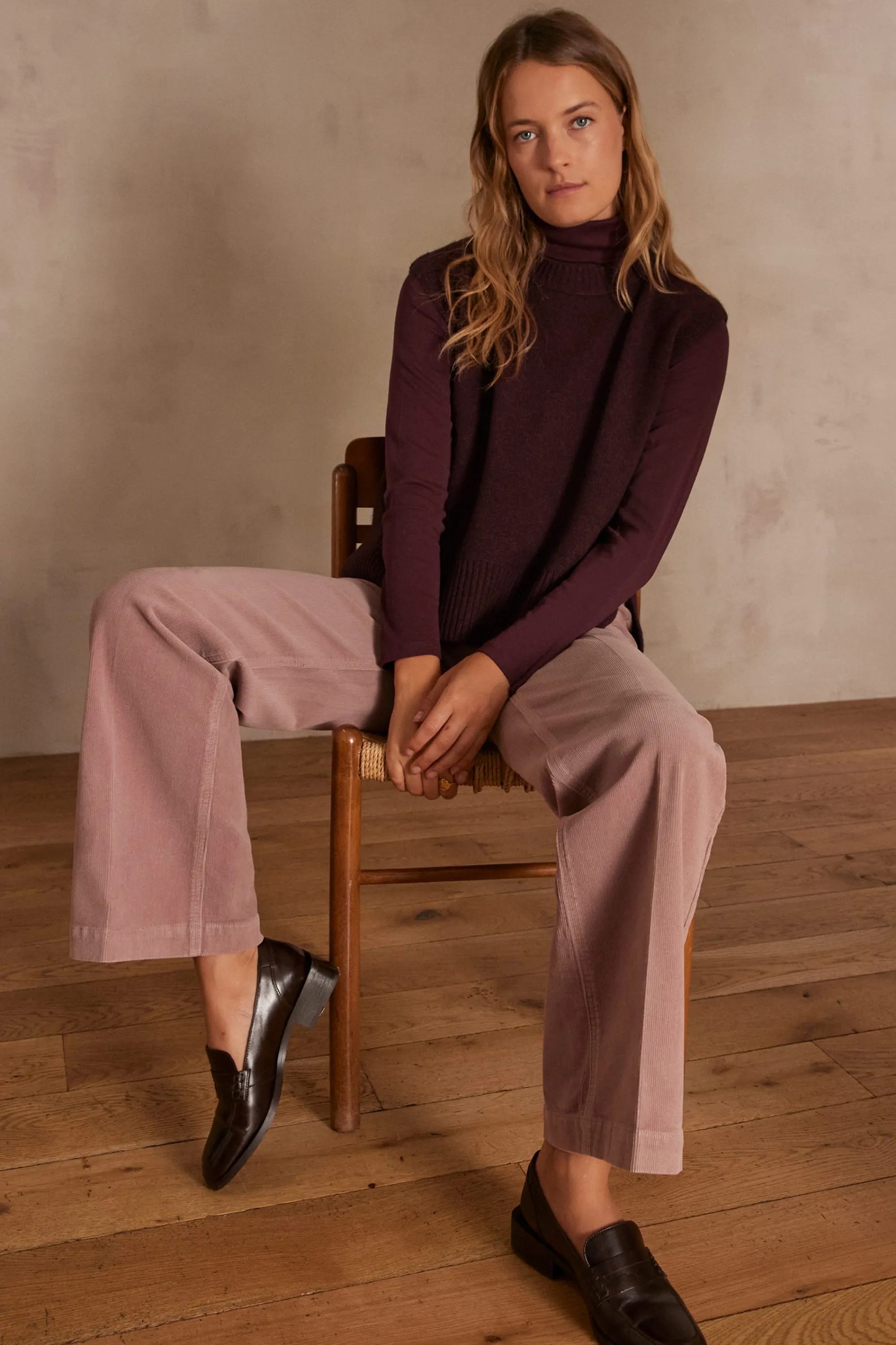Maison 123 Pulls Sans Manches>Pull sans manches COSTA AUBERGINE
