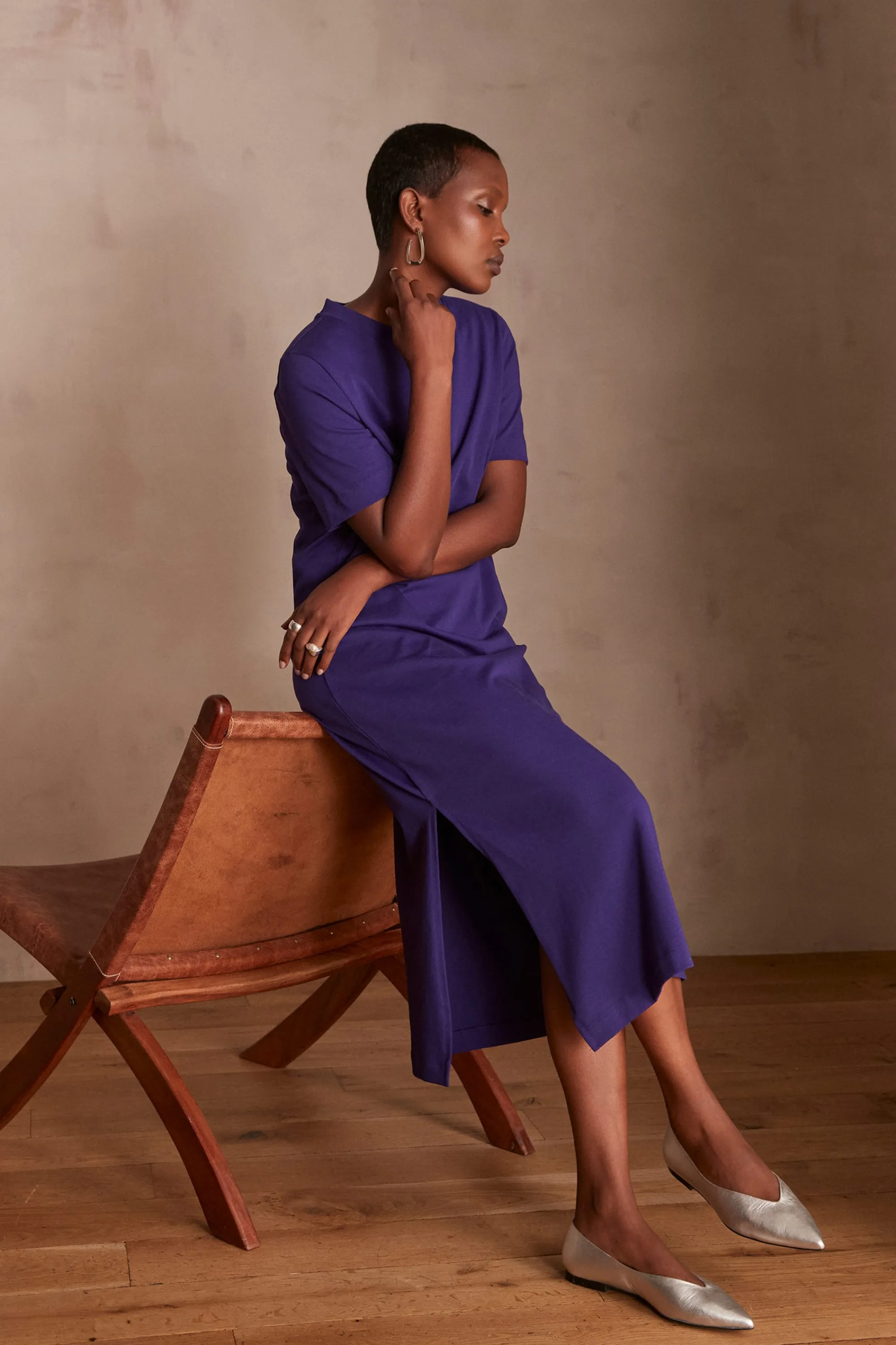 Maison 123 Robes En Maille | Robes Longues>Robe AXEL VIOLET