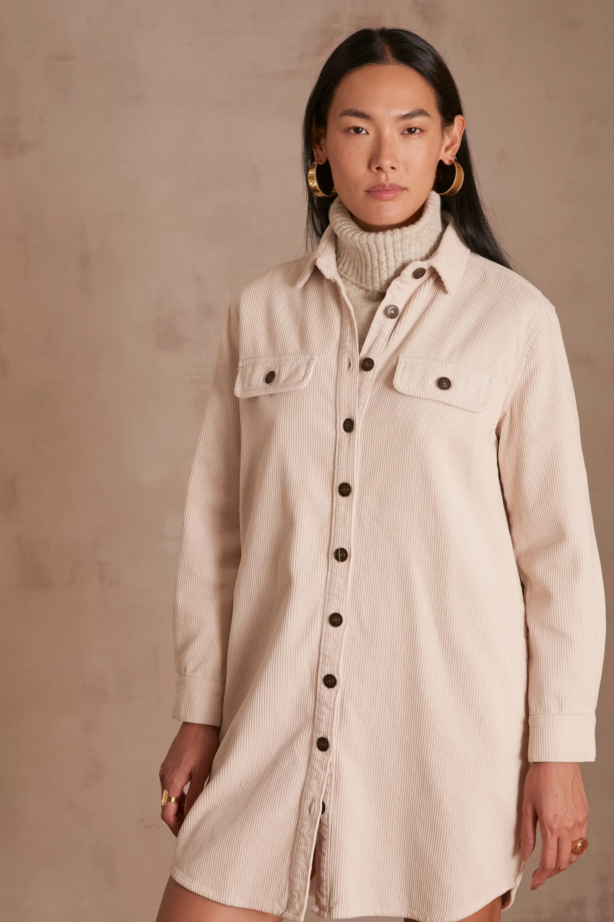 Maison 123 Robes Courtes | Robes Colorées>Robe CENDRA NATUREL