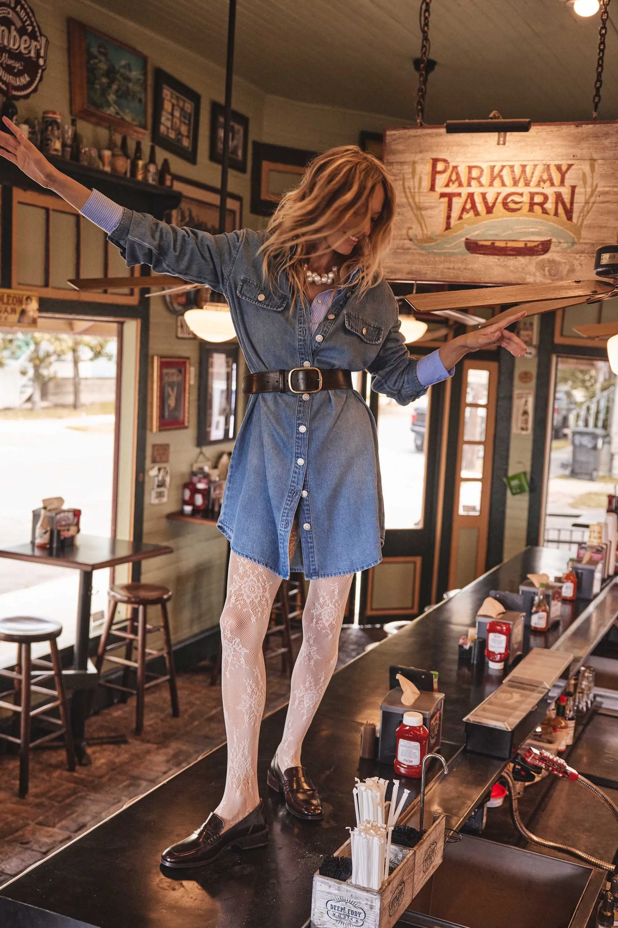 Maison 123 Robes Longues | Robes Fluides>Robe en jean MERCY DELAVE CLAIR