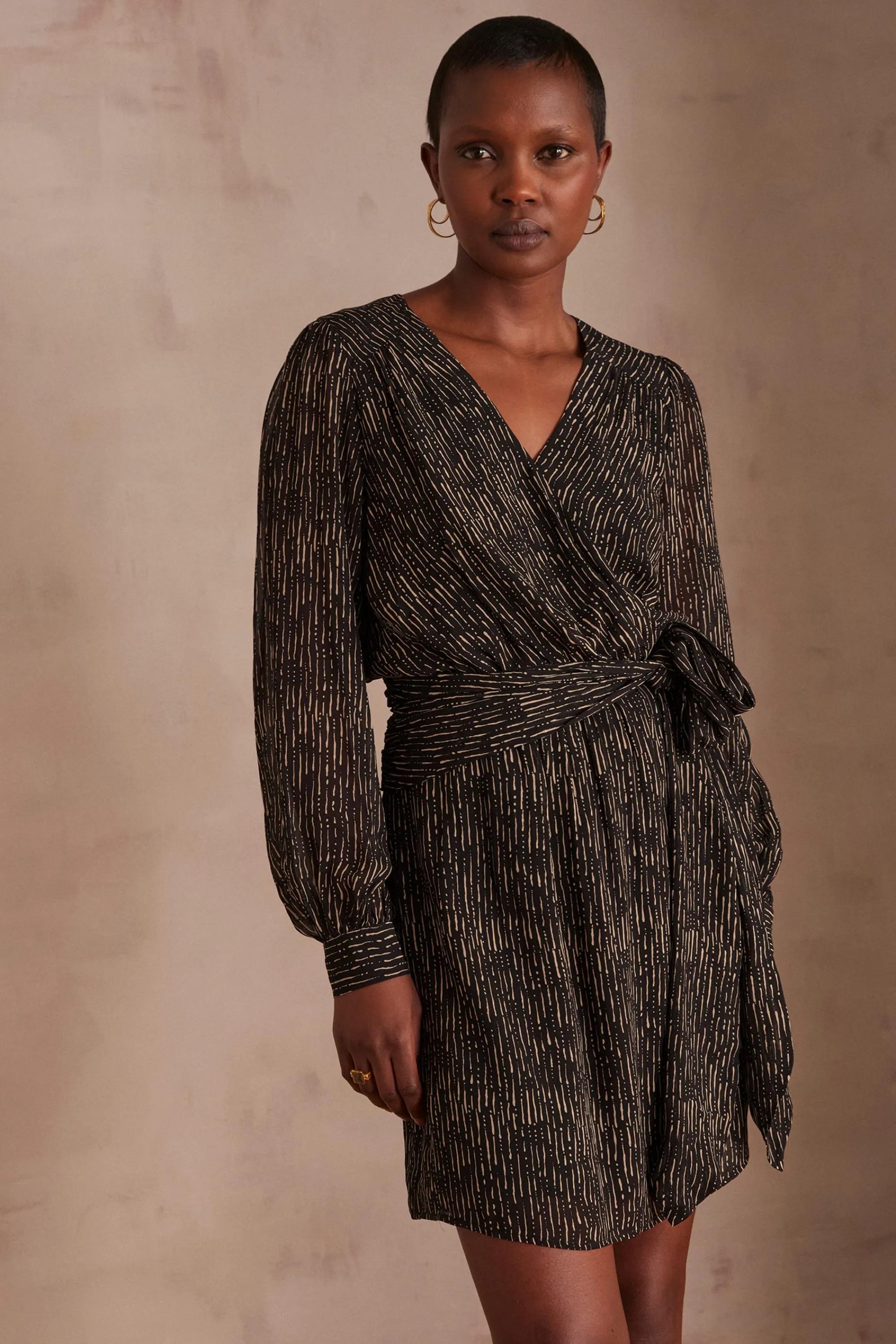 Maison 123 Robes Courtes | Robes Imprimées>Robe LARY NOIR
