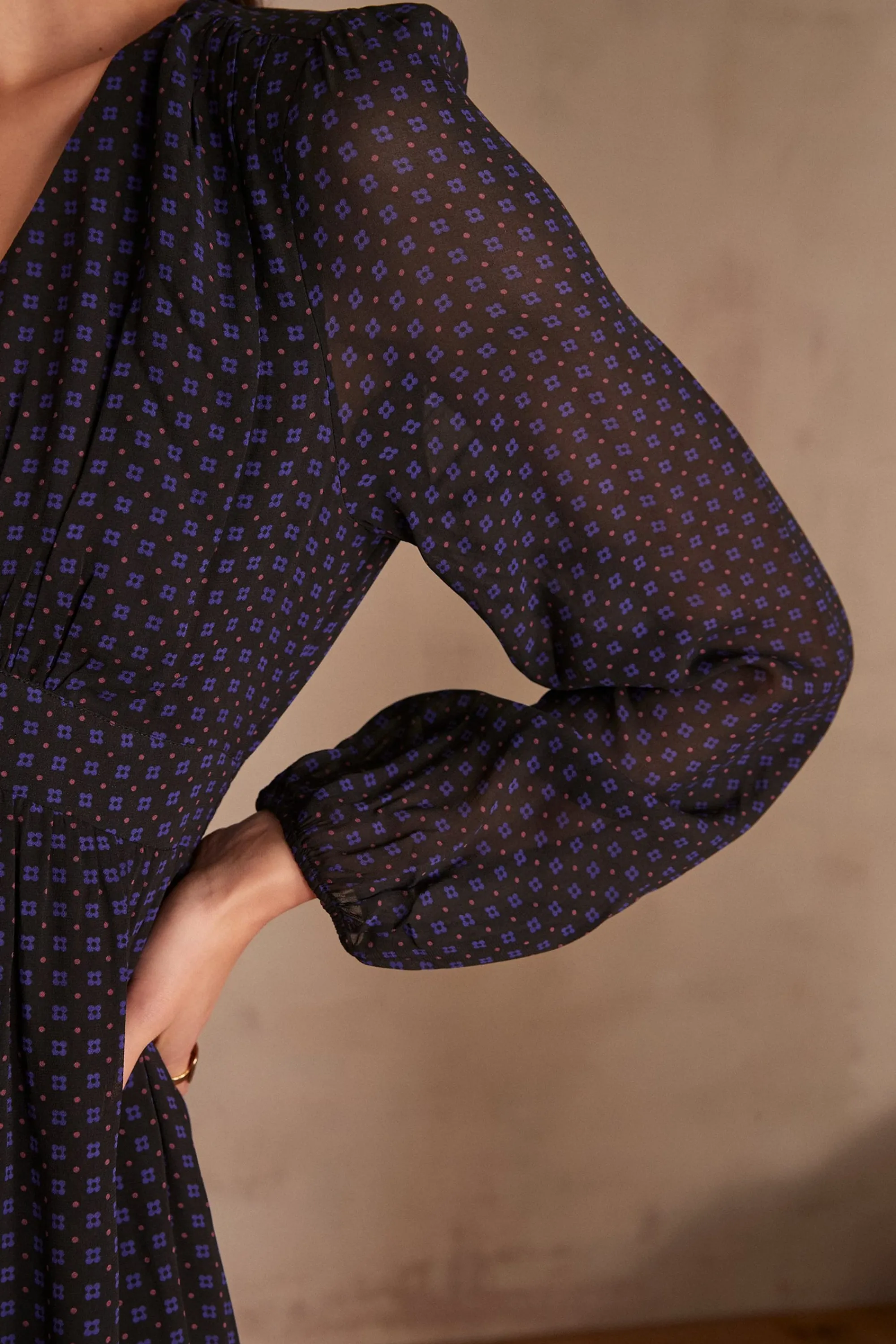 Maison 123 Robes Longues | Robes Imprimées>Robe LAURIANE MARINE