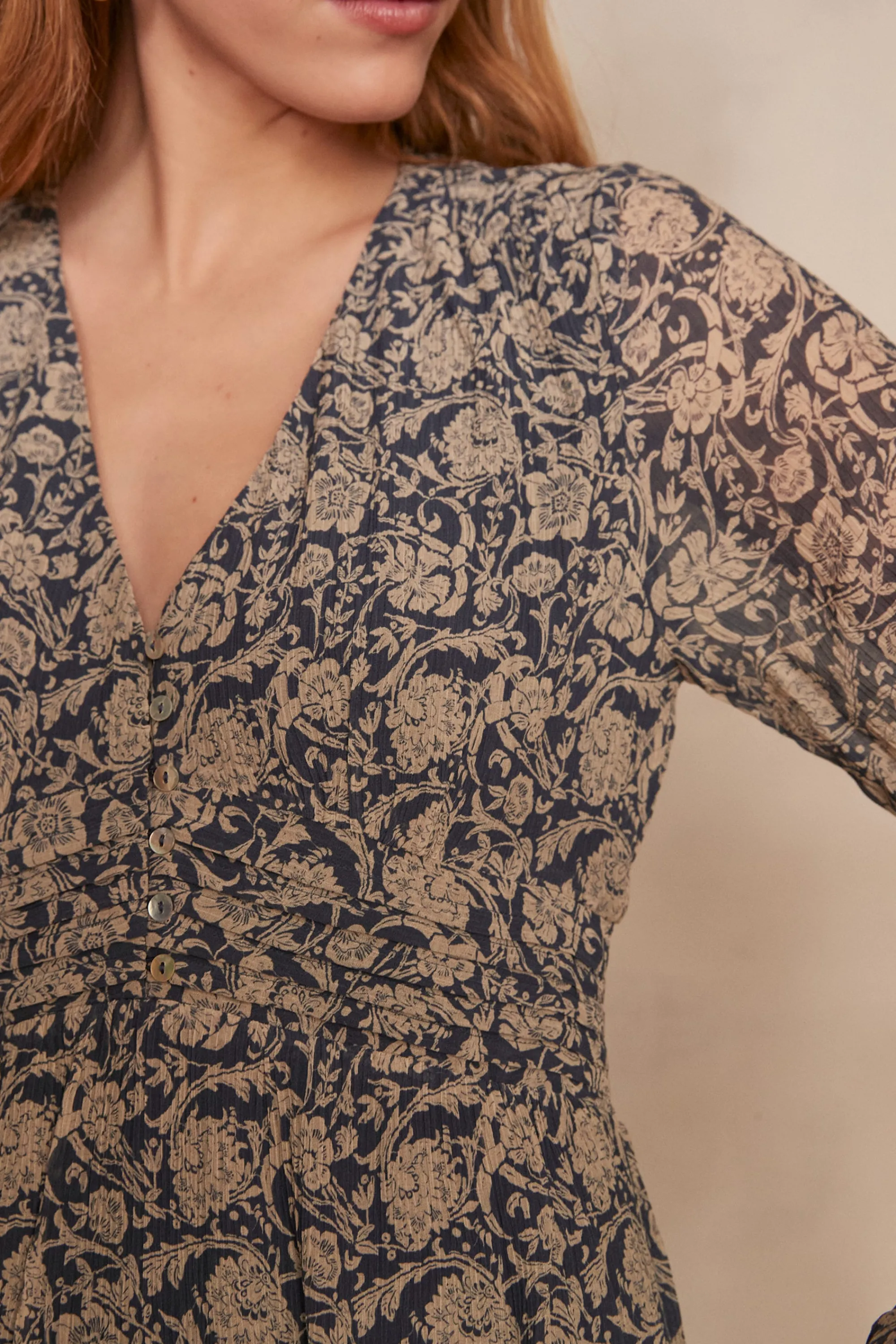 Maison 123 Robes Longues | Robes Imprimées>Robe LIANA MARINE