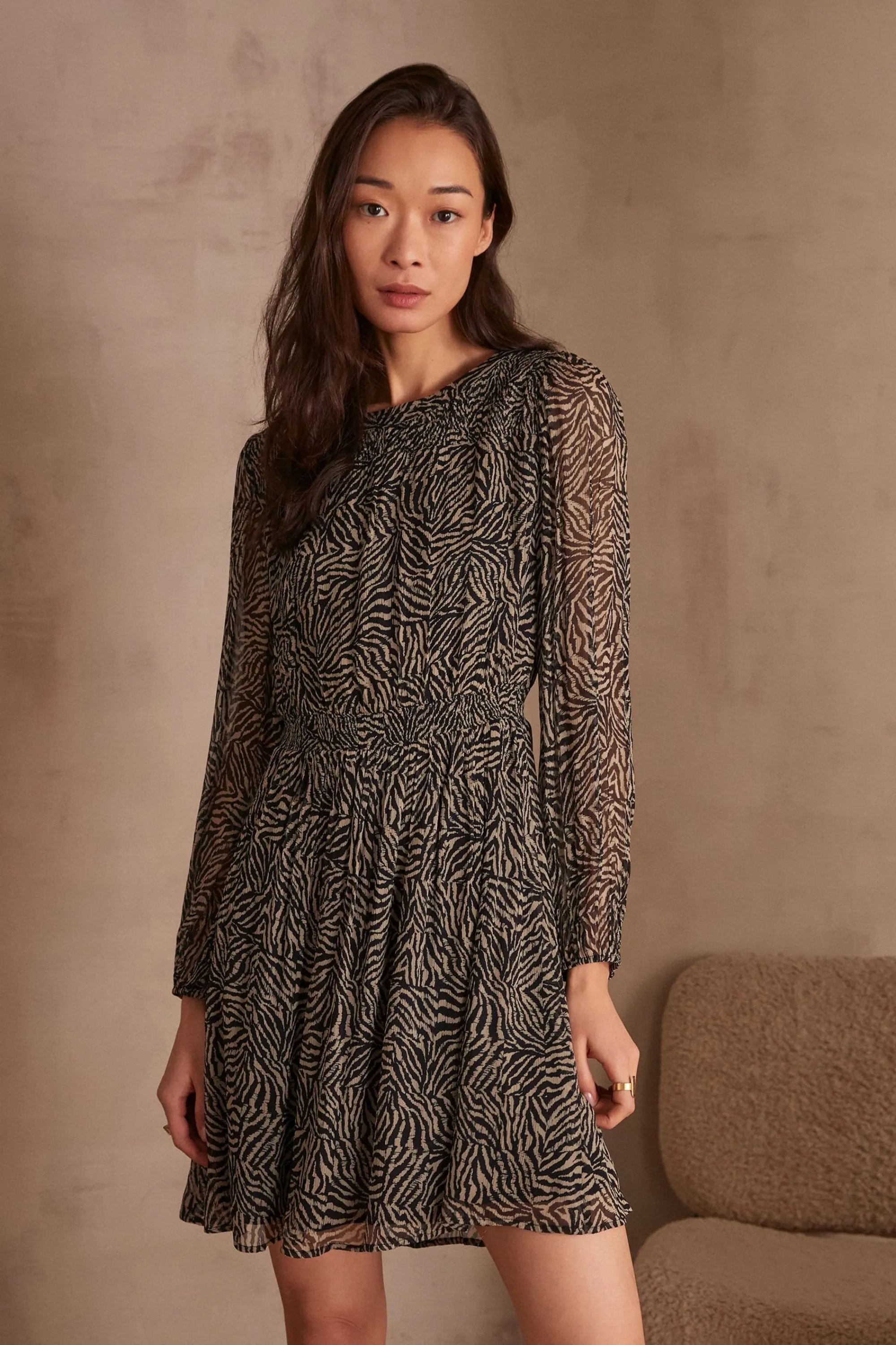 Maison 123 Robes Courtes | Robes Imprimées>Robe LORYS NOIR