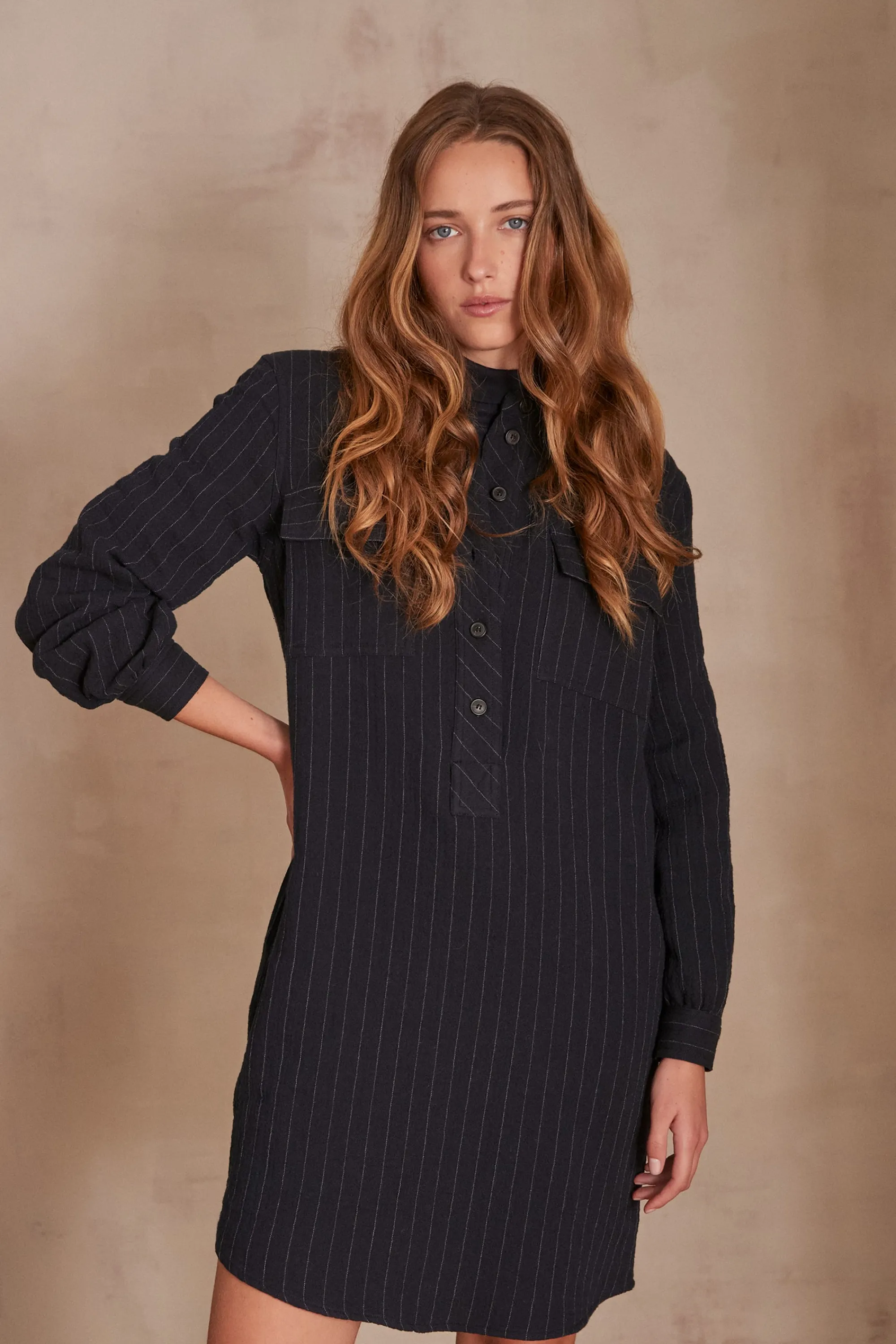 Maison 123 Robes Imprimées | Robes Fluides>Robe MARINE