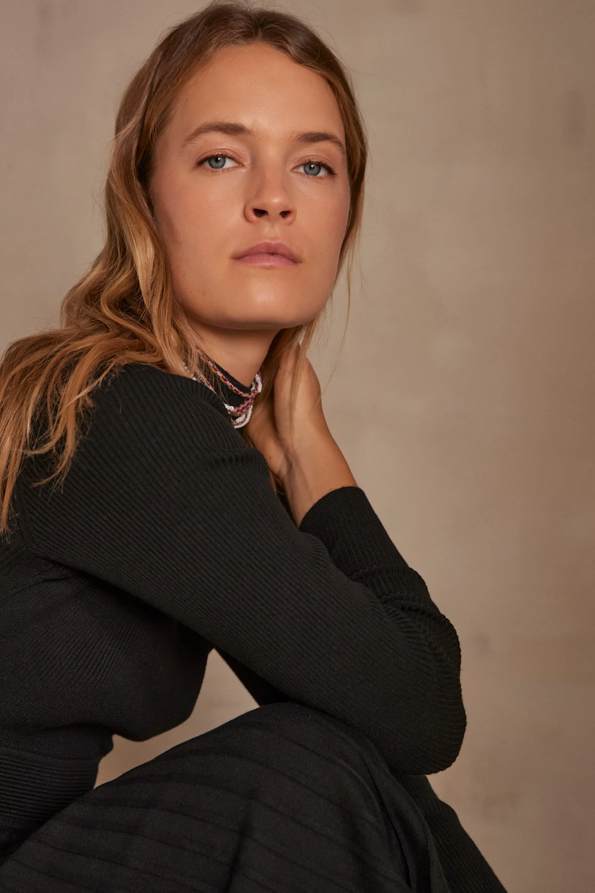 Maison 123 Robes En Maille | Robes Noires>Robe MARTIKA NOIR