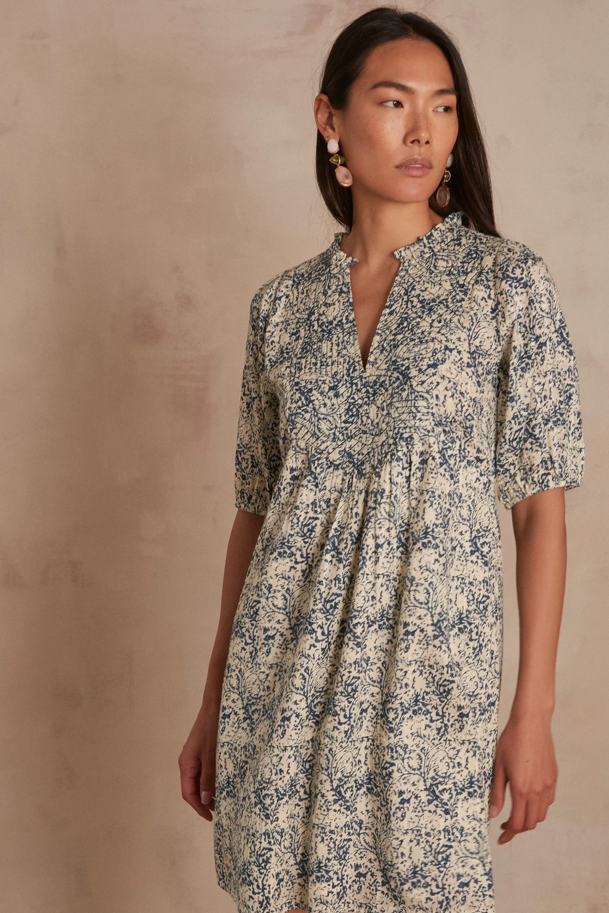 Maison 123 Robes Courtes | Robes Imprimées>Robe Maylie PETROLE