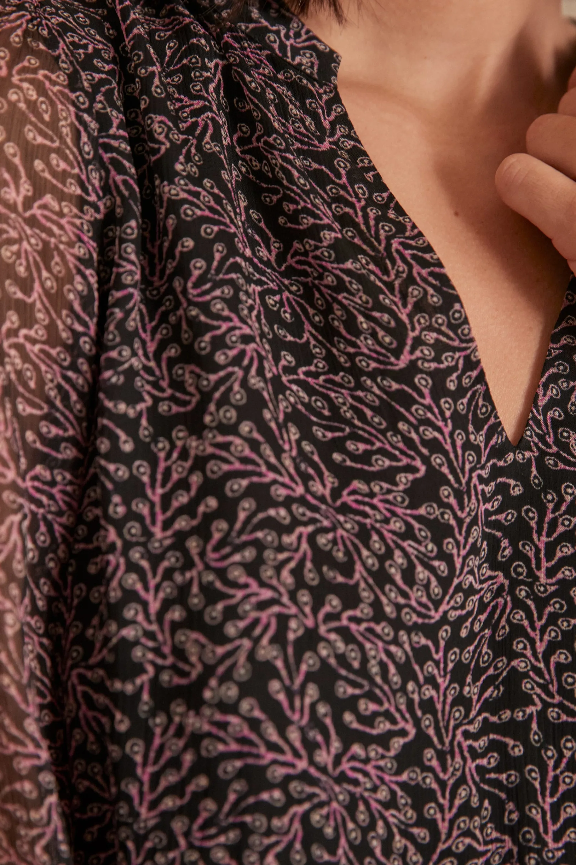 Maison 123 Robes Courtes | Robes Imprimées>Robe MEGHAN BORDEAUX