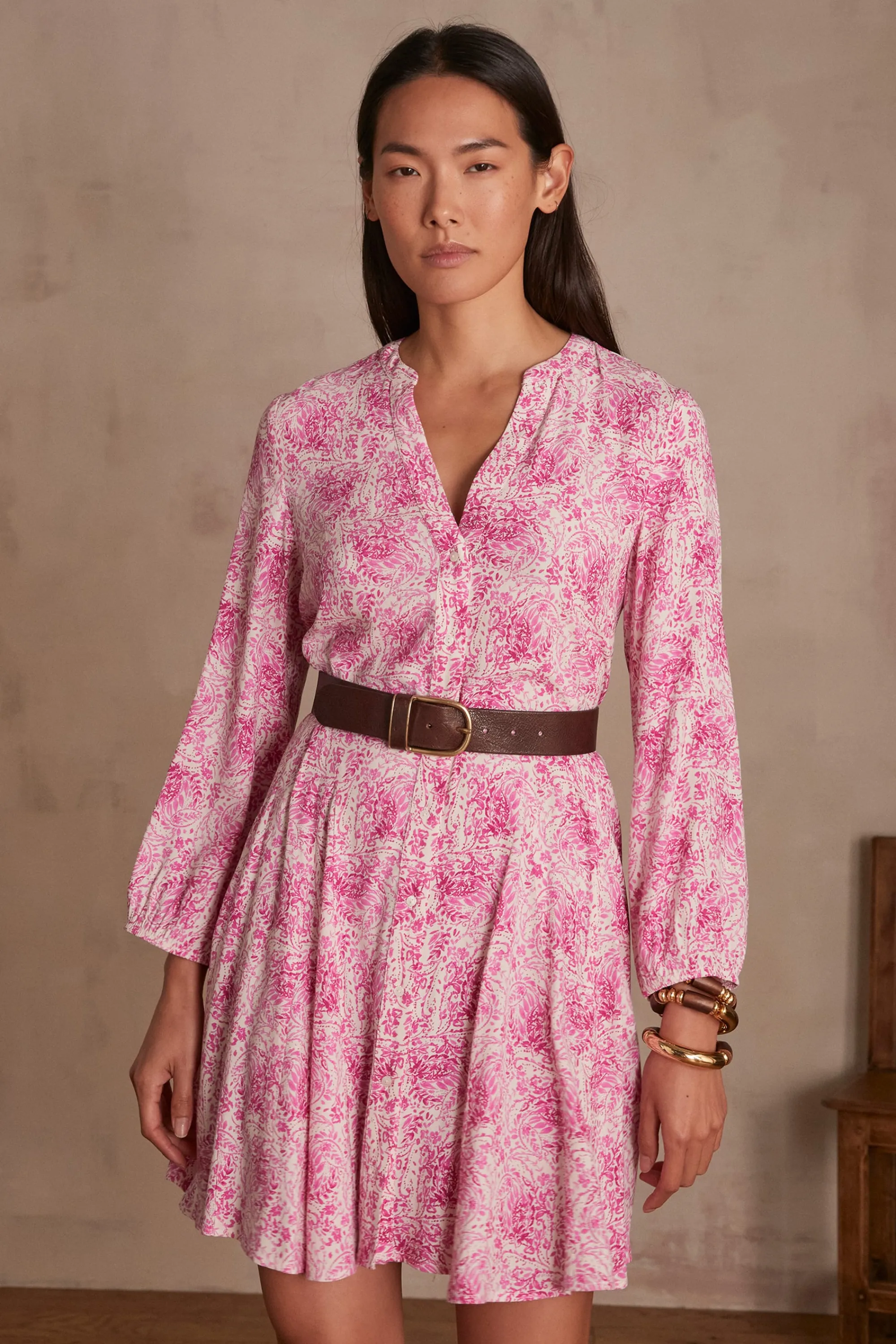 Maison 123 Robes Courtes | Robes Imprimées>Robe MIRANDA ROSE PALE